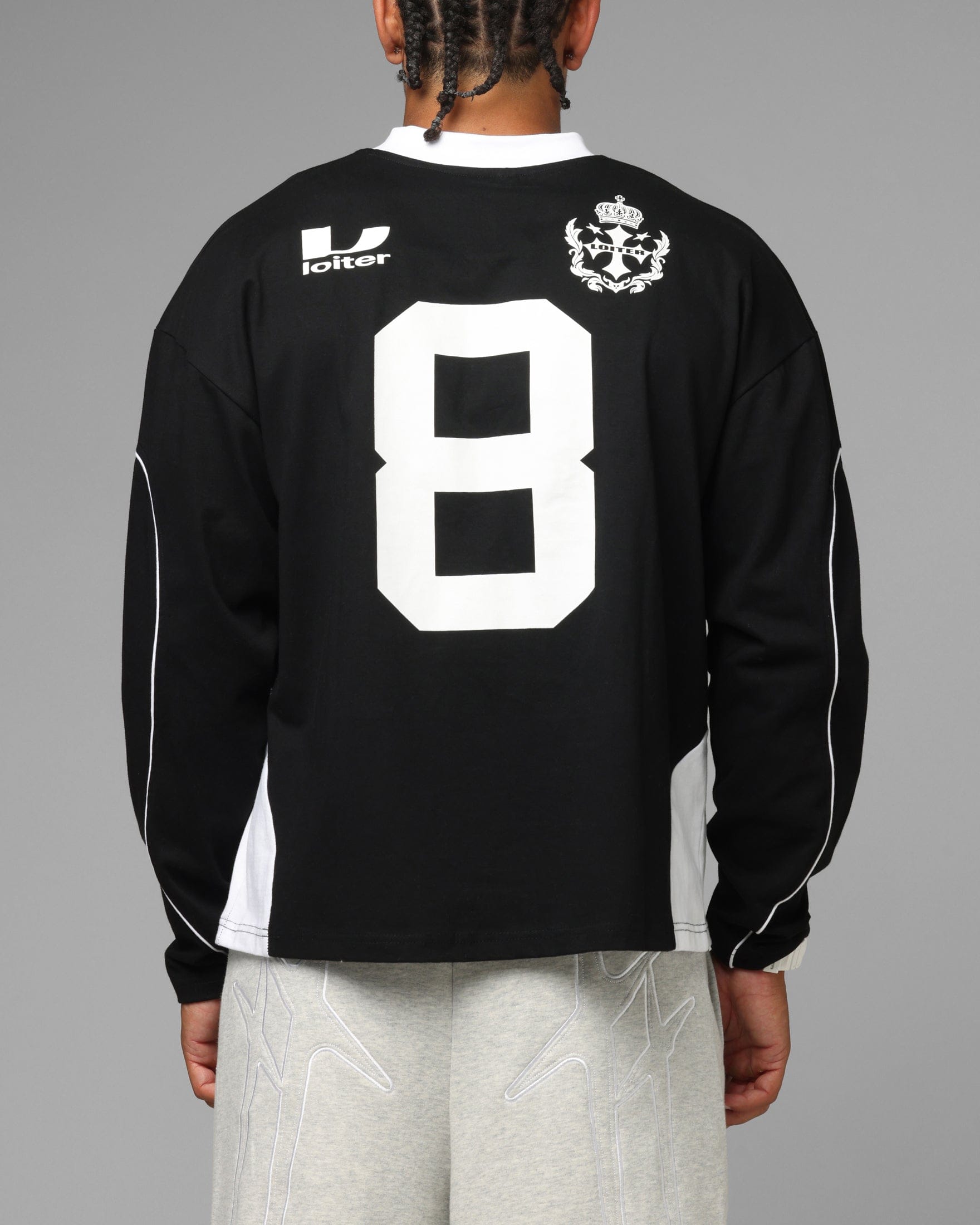 Loiter World Cup Long Sleeve T - Shirt Black
