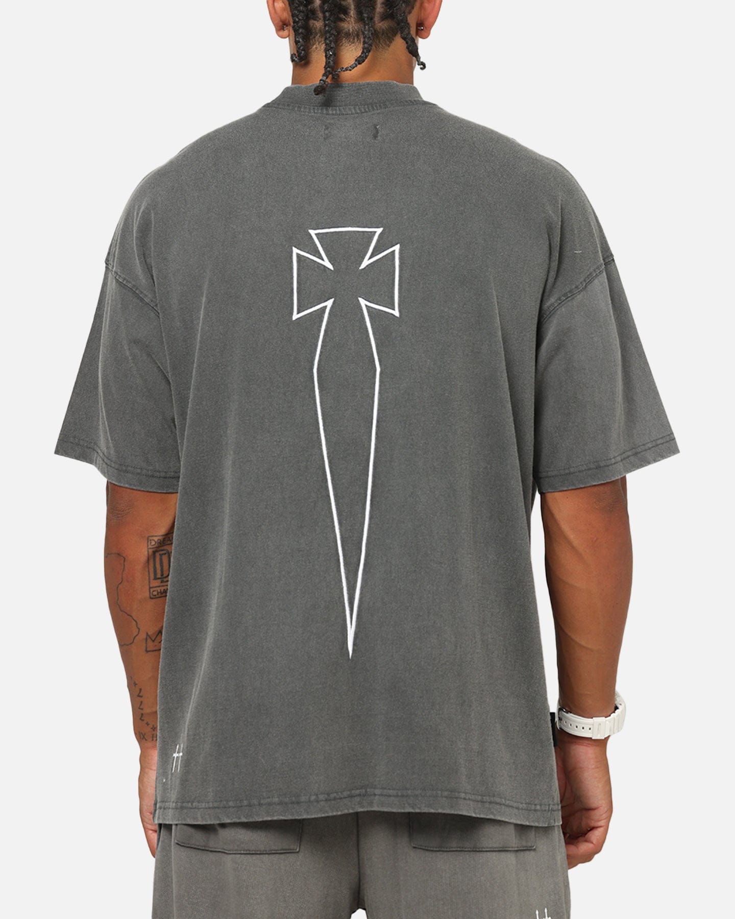 Saint Morta Athltc T - Shirt Washed Charcoal