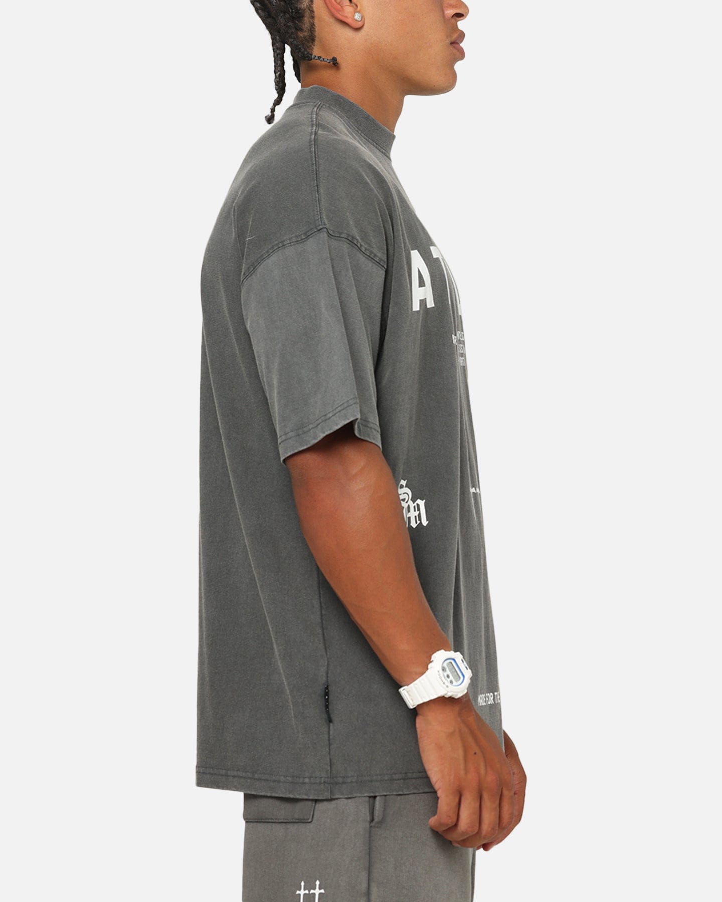 Saint Morta Athltc T - Shirt Washed Charcoal