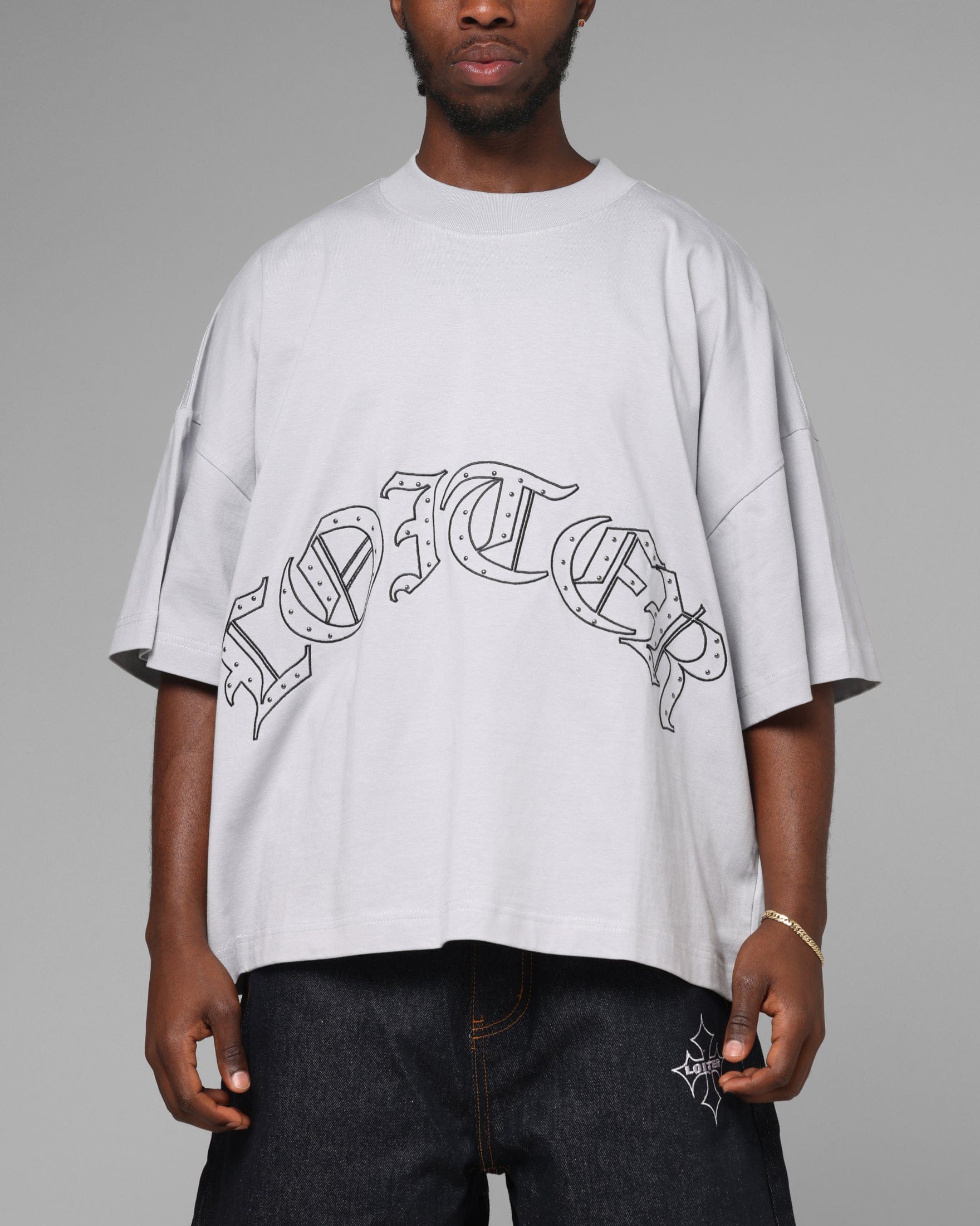 Loiter Destruct T - Shirt Grey