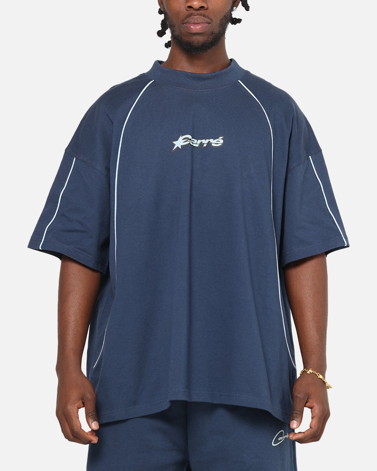 Carre International Star T - Shirt Navy