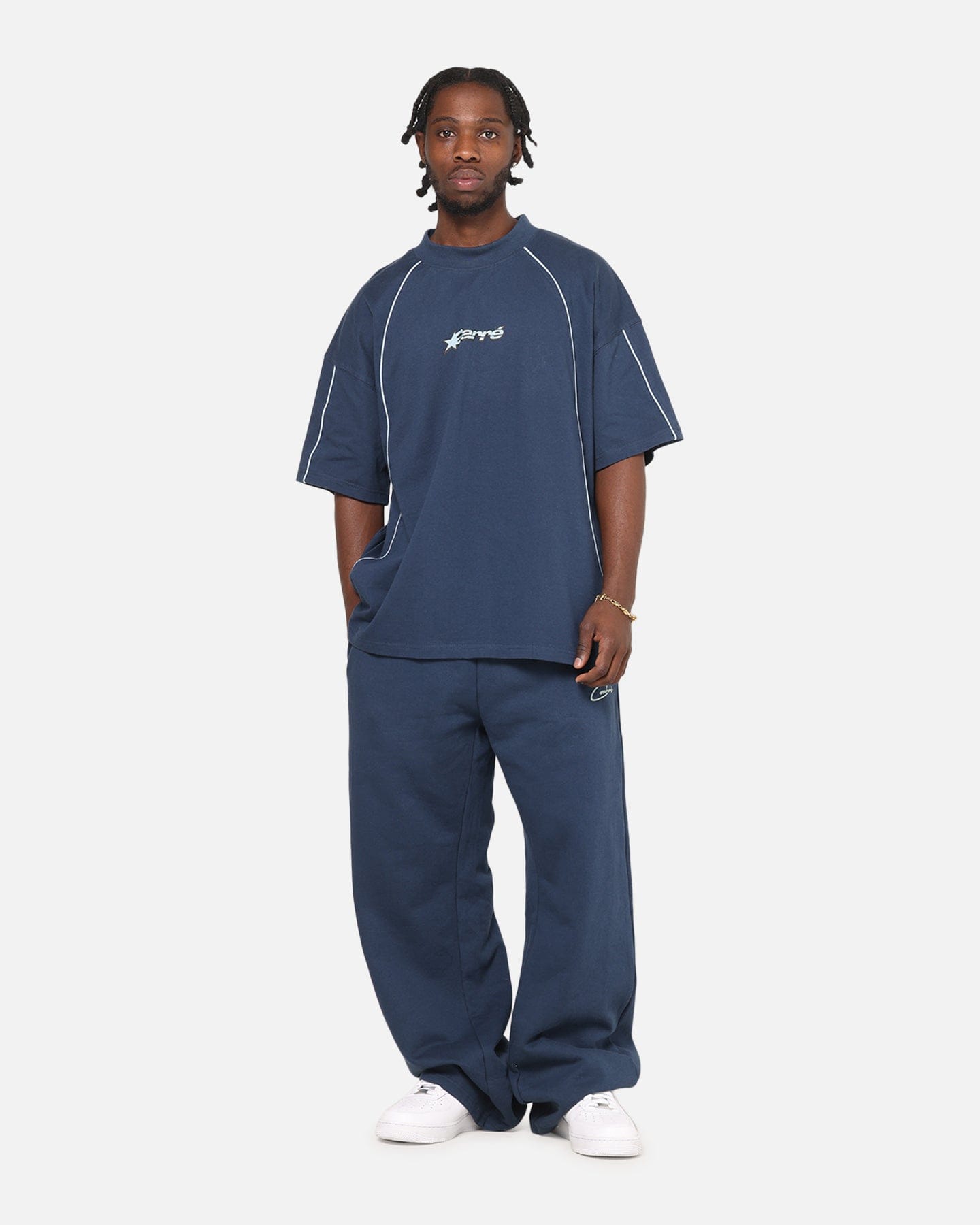 Carre International Star T - Shirt Navy