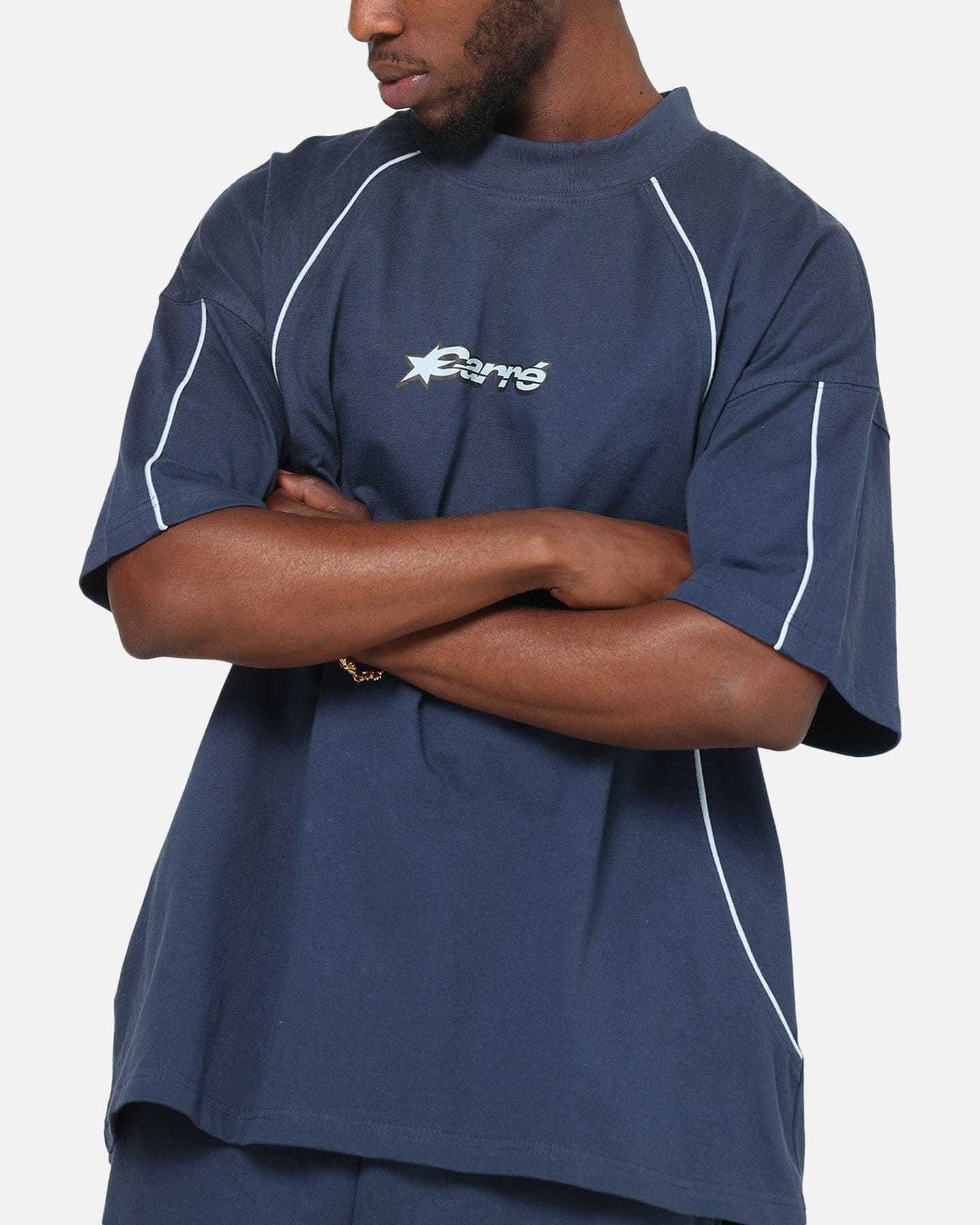 Carre International Star T - Shirt Navy