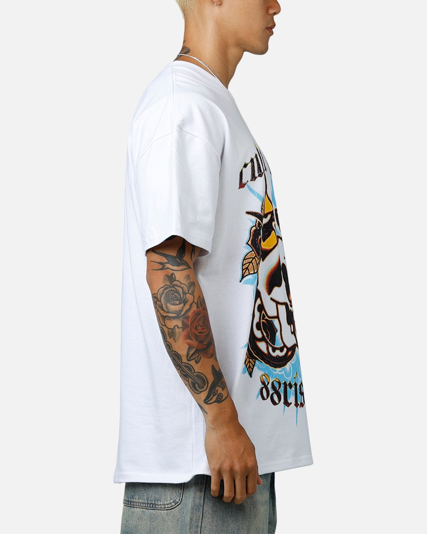 WHITE* Culture Kings x 88Rising Snake T - Shirt White