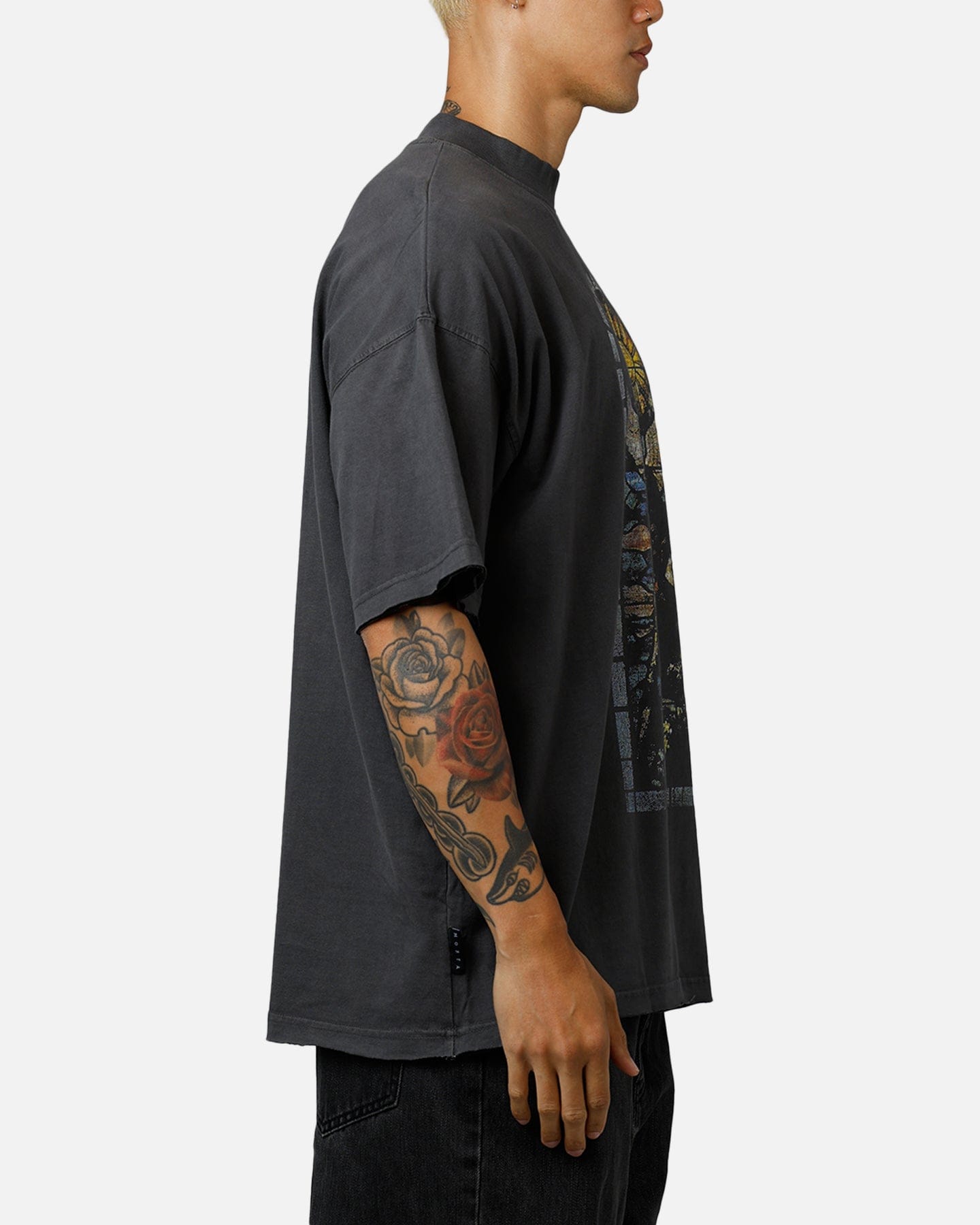 Saint Morta Kingdomcome Boxy T - Shirt Washed Charcoal