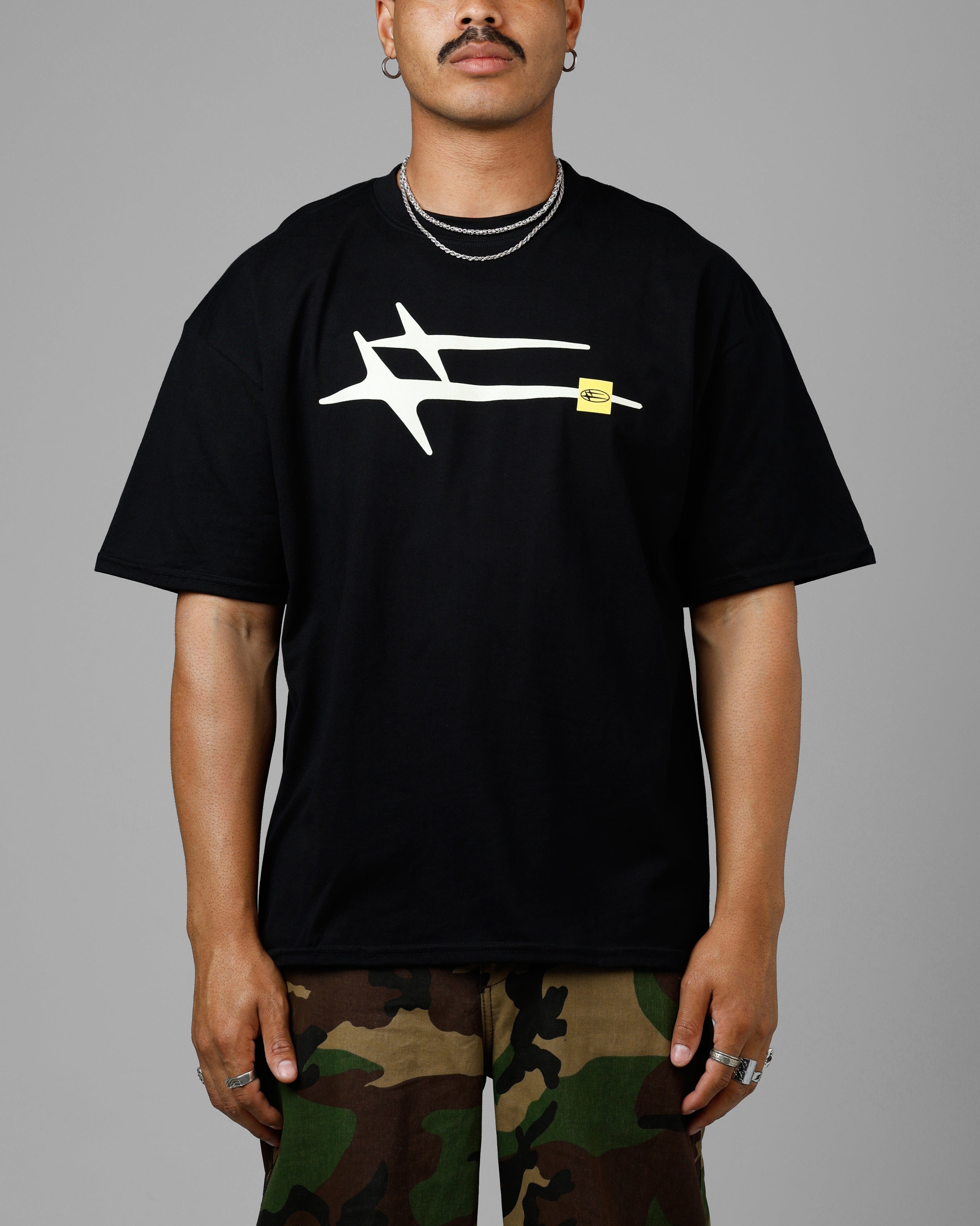 Loiter Hybrid T - Shirt Black