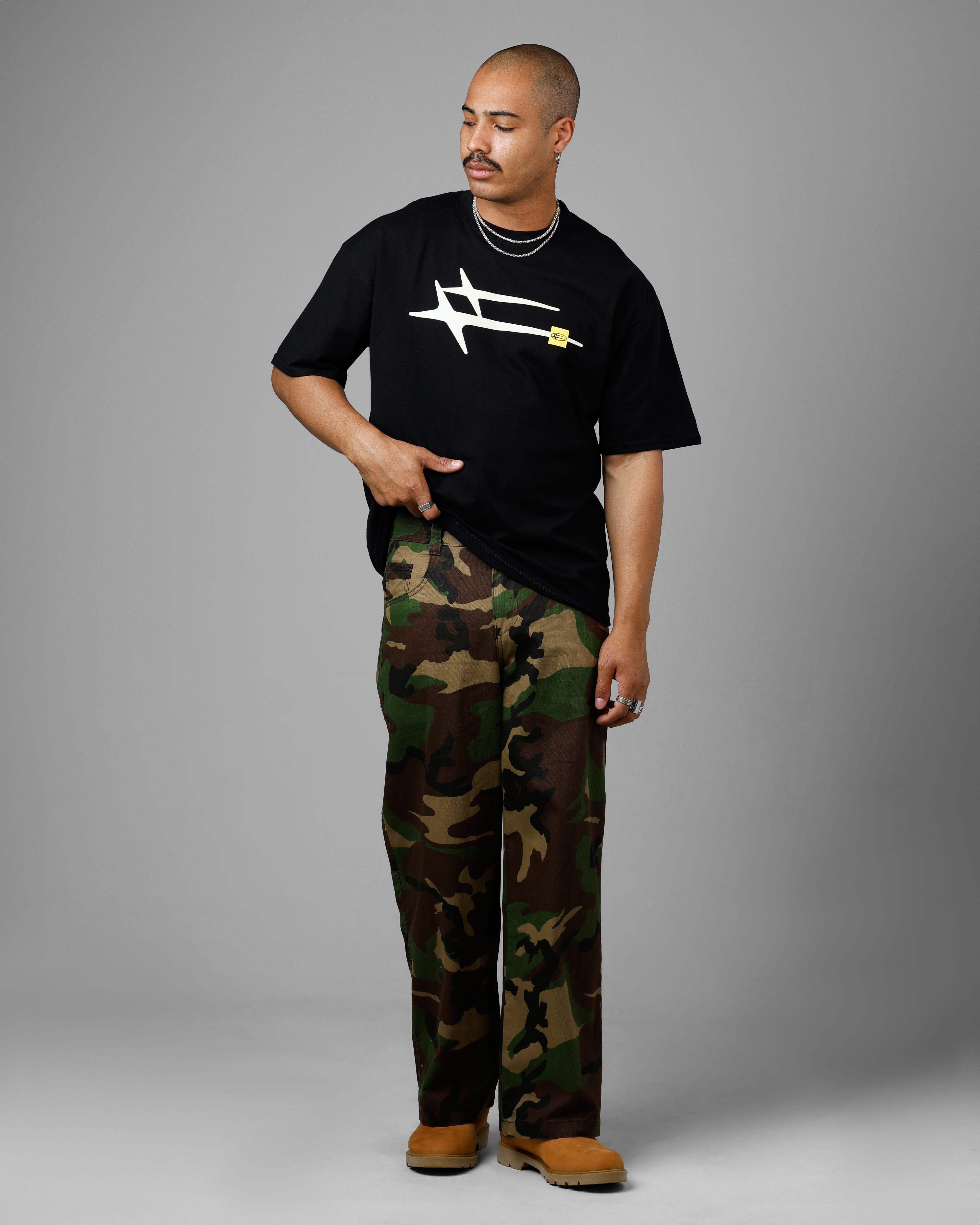 Loiter Hybrid T - Shirt Black