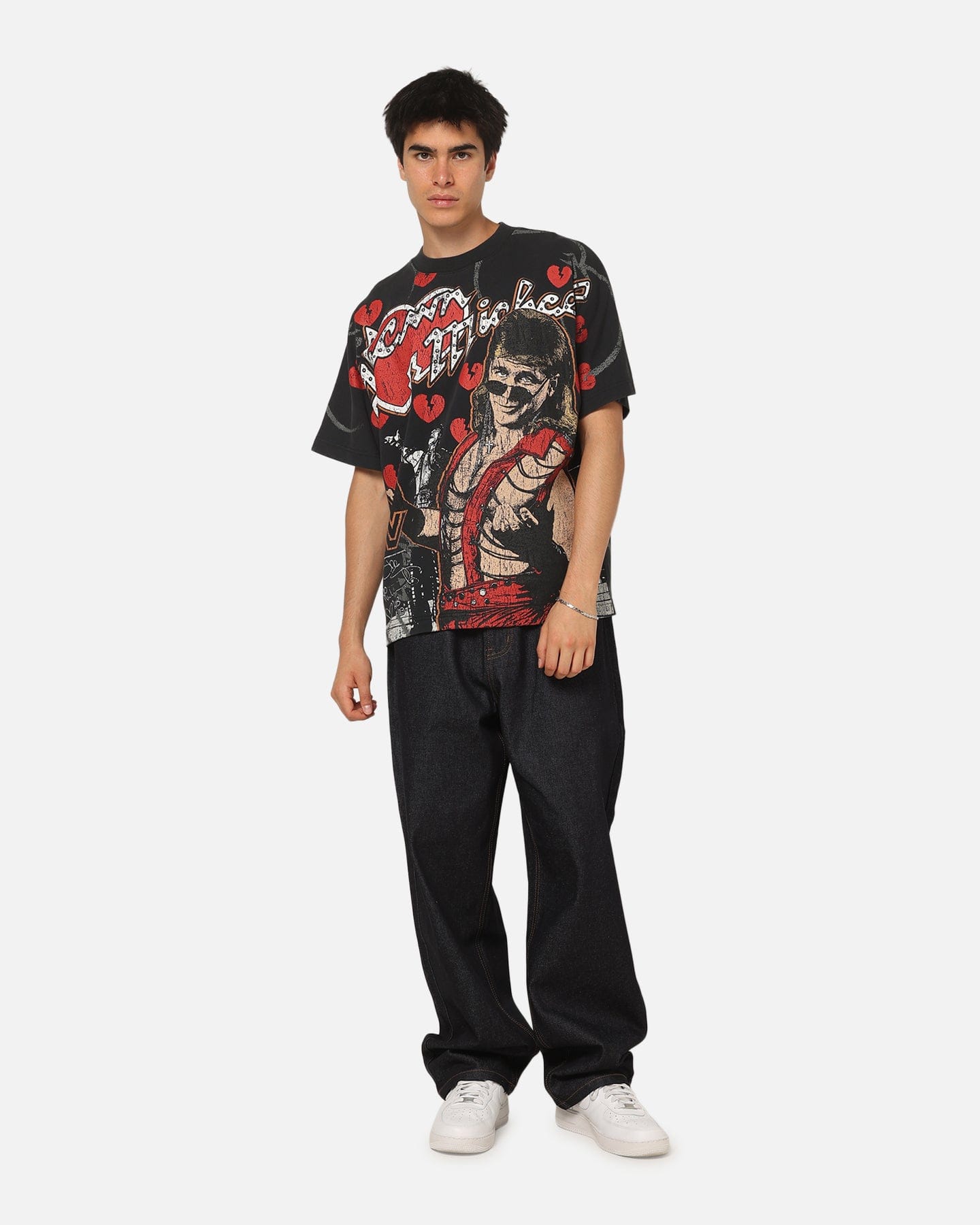 Culture KINGS x WWE Shawn Michaels All Over Print T - Shirt Black