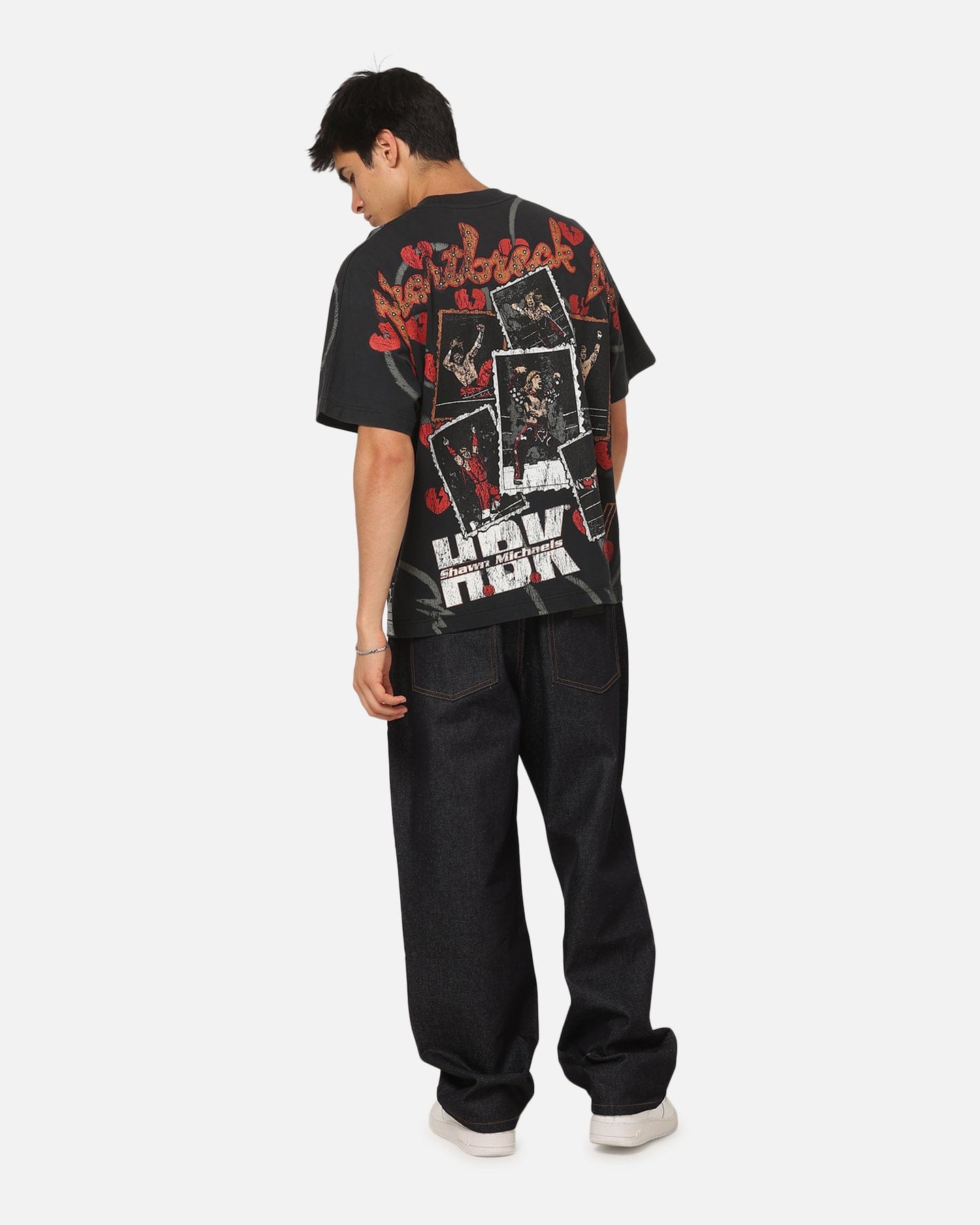 Culture KINGS x WWE Shawn Michaels All Over Print T - Shirt Black
