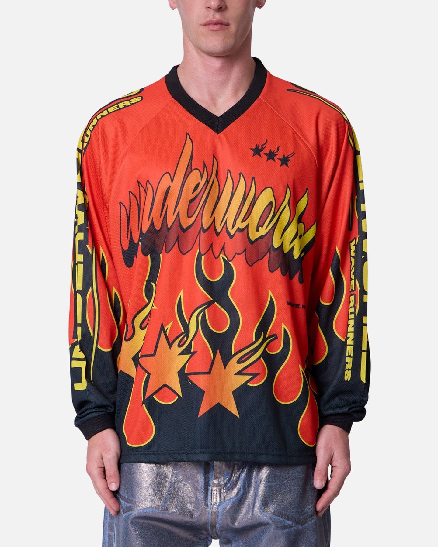MNML Underworld Moto Long Sleeve T - Shirt Multi
