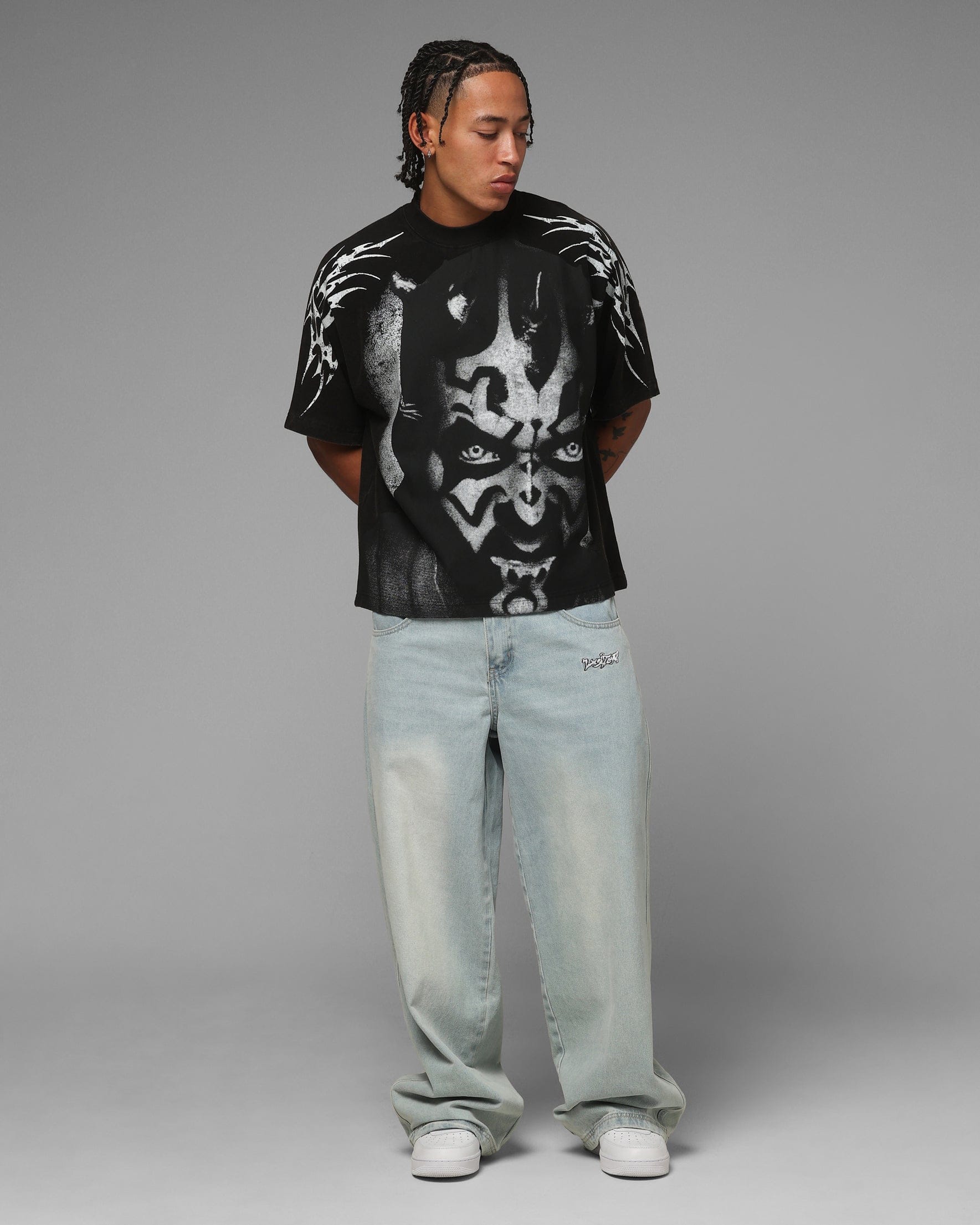 Loiter Star Wars Maul Vintage T - Shirt Black