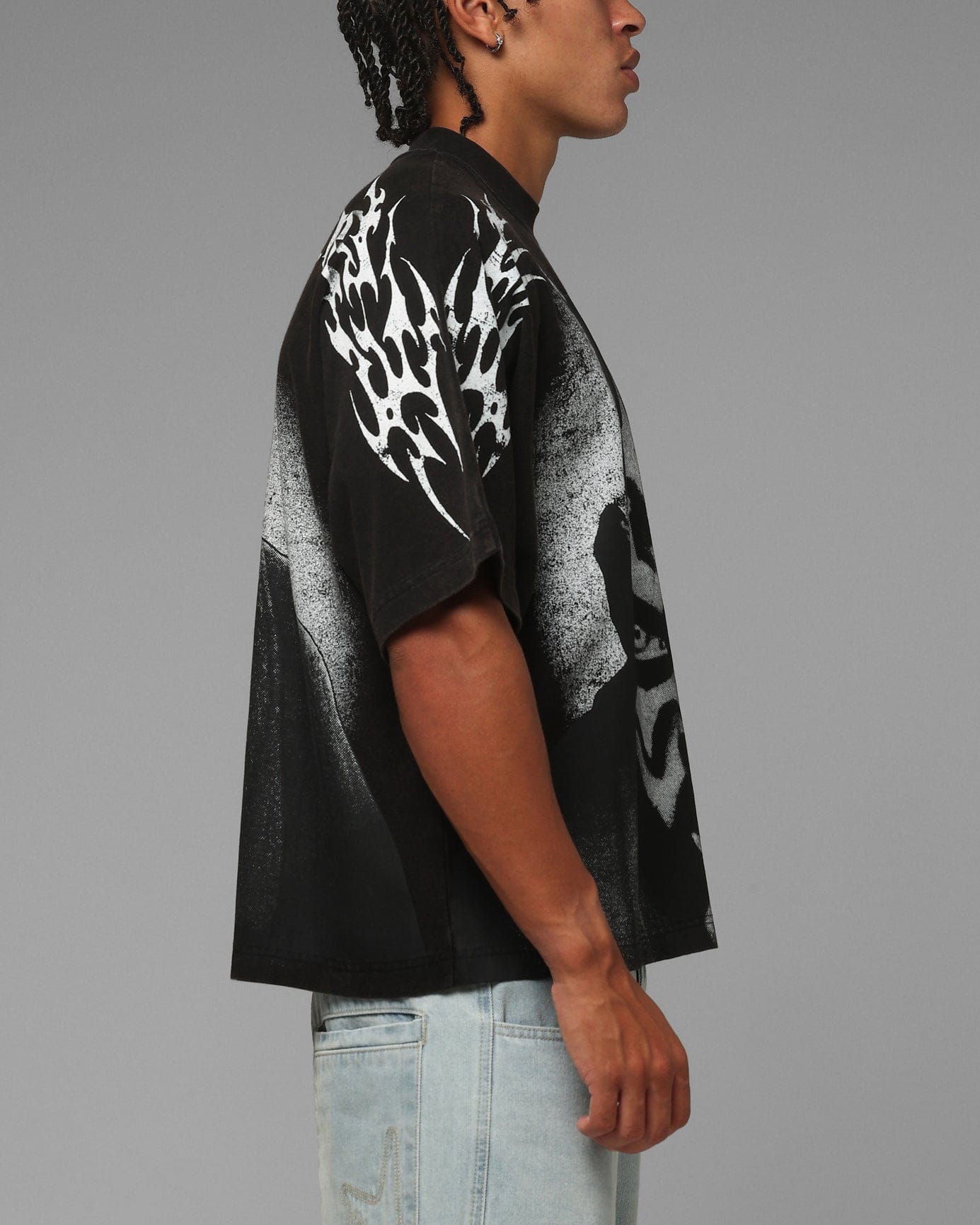 Loiter Star Wars Maul Vintage T - Shirt Black