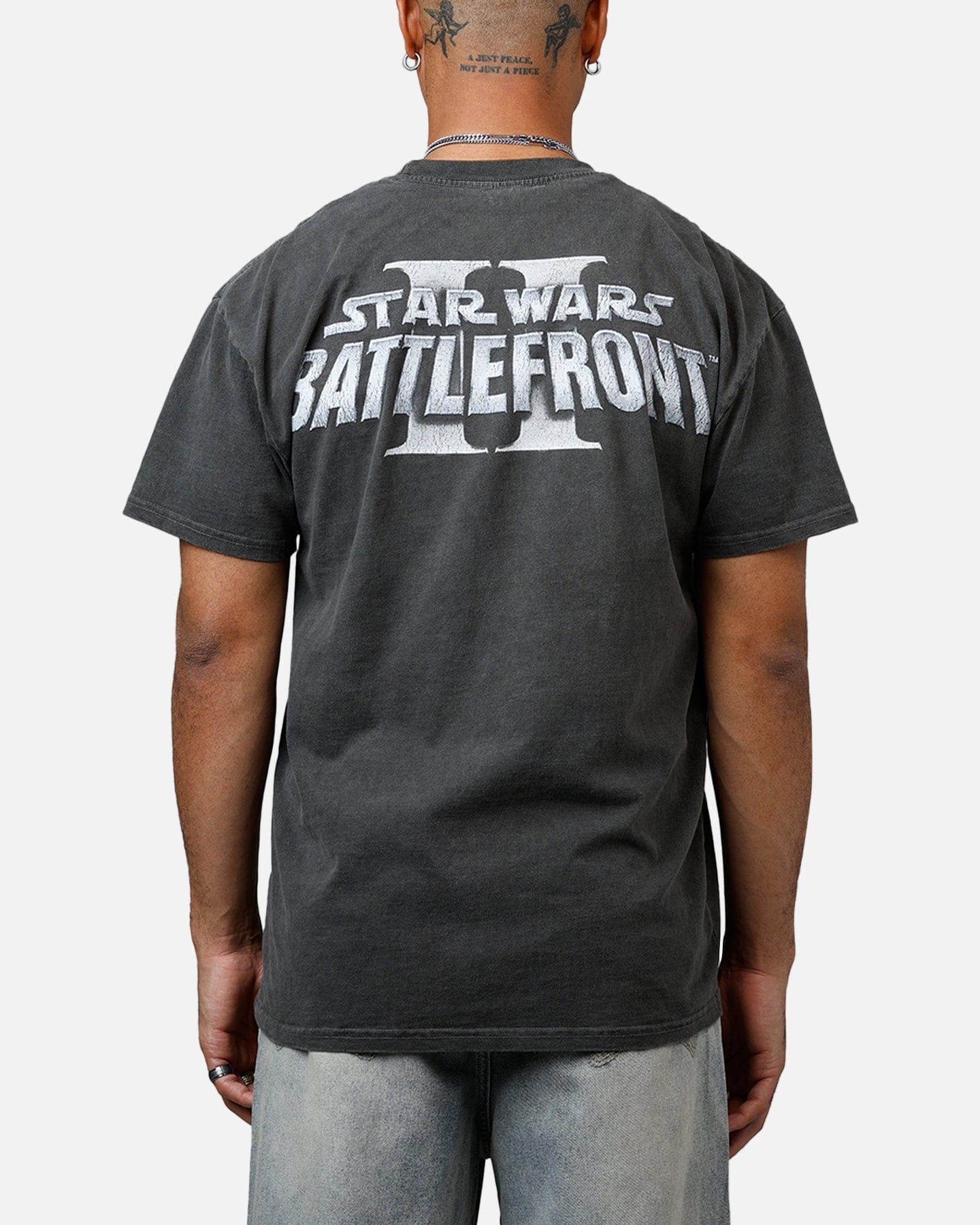 73studio Star Wars Battlefront 2 Heavyweight T - Shirt Black Wash