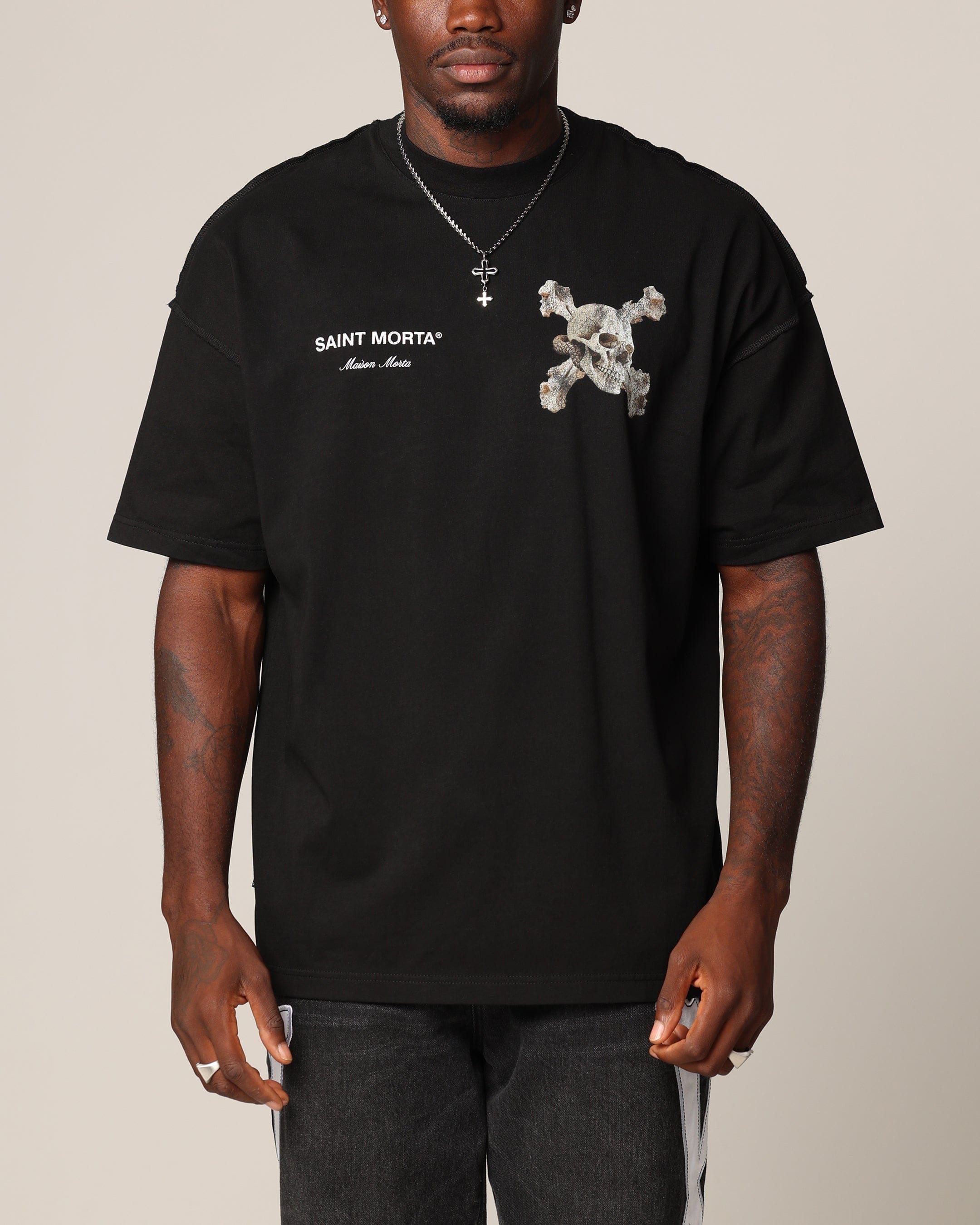 Saint Morta Corpus Boxy T - Shirt Black