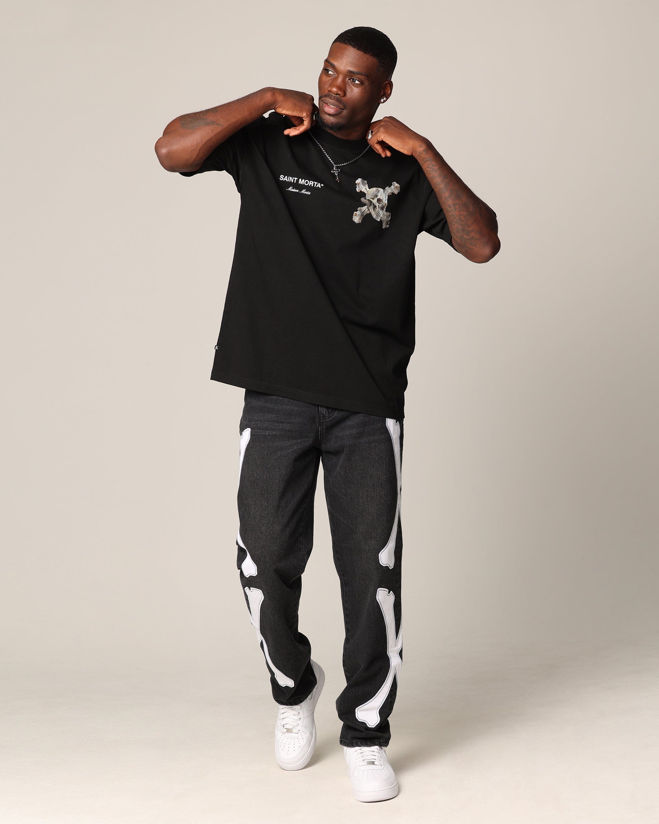 Saint Morta Corpus Boxy T - Shirt Black