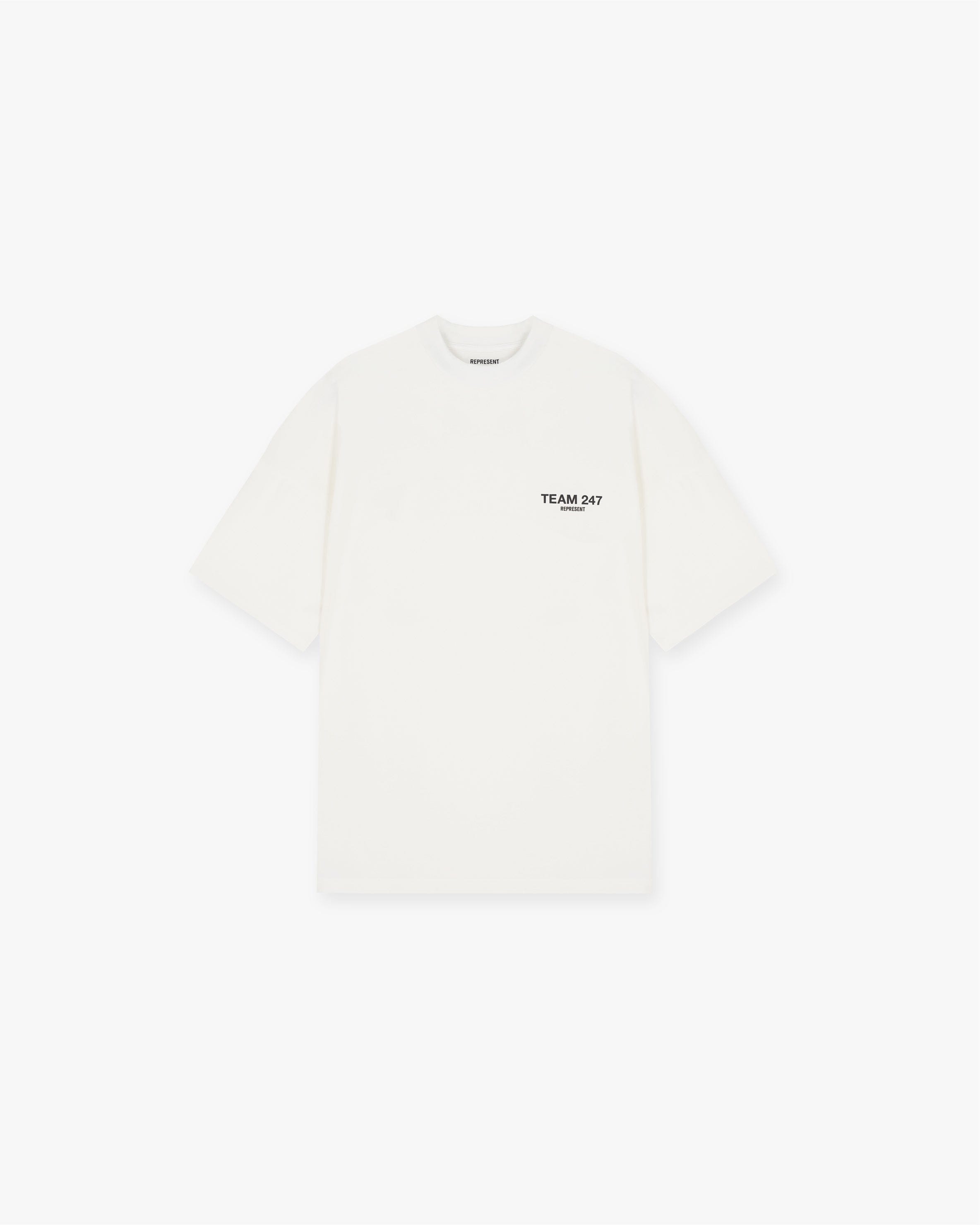 WHITE* Team 247 Oversized T - Shirt - Flat White