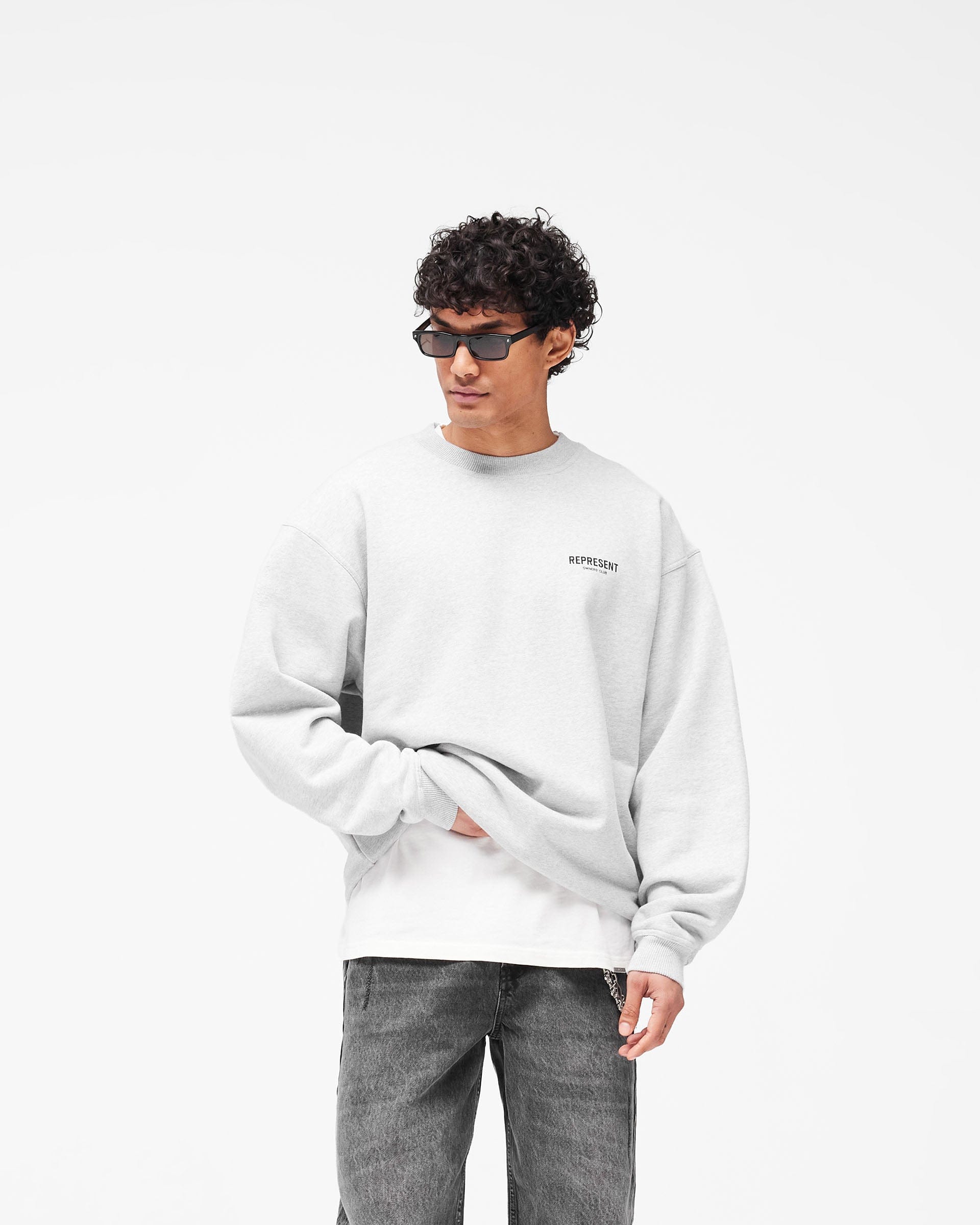Owners Club Represent Owners Club Sweater - Ash Grey