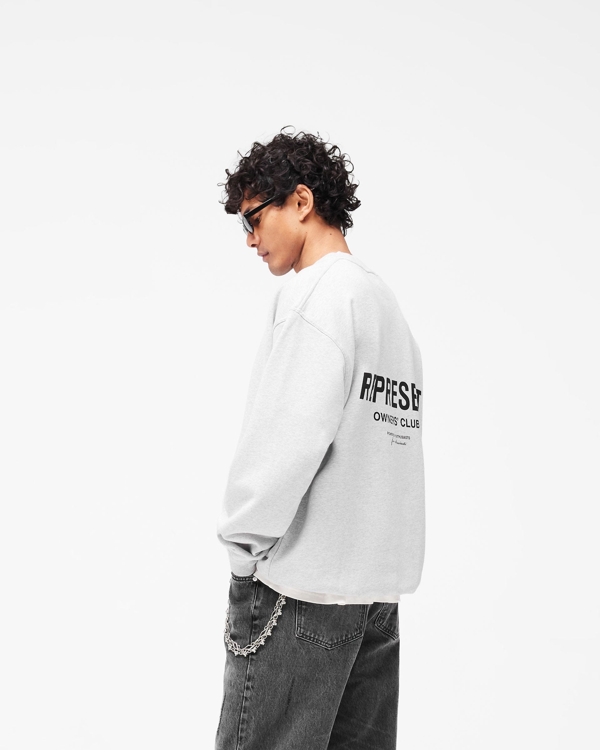 Owners Club Represent Owners Club Sweater - Ash Grey