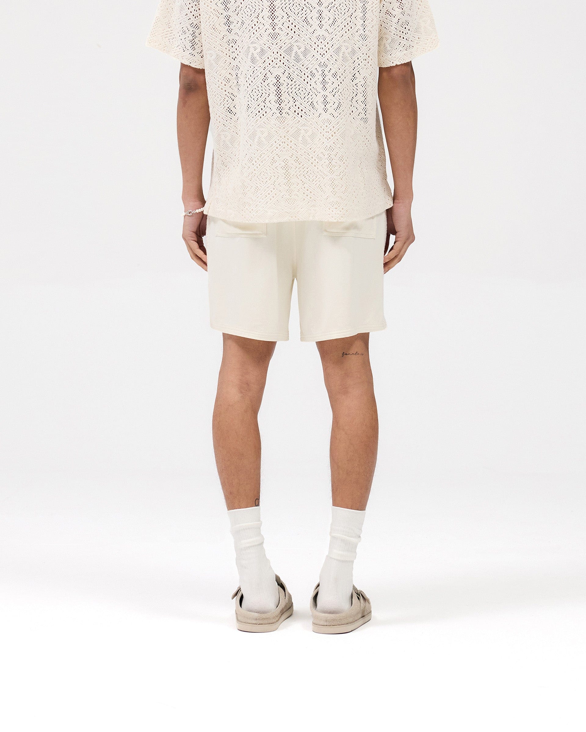 SS25 Knitted Panel Short - Antique White