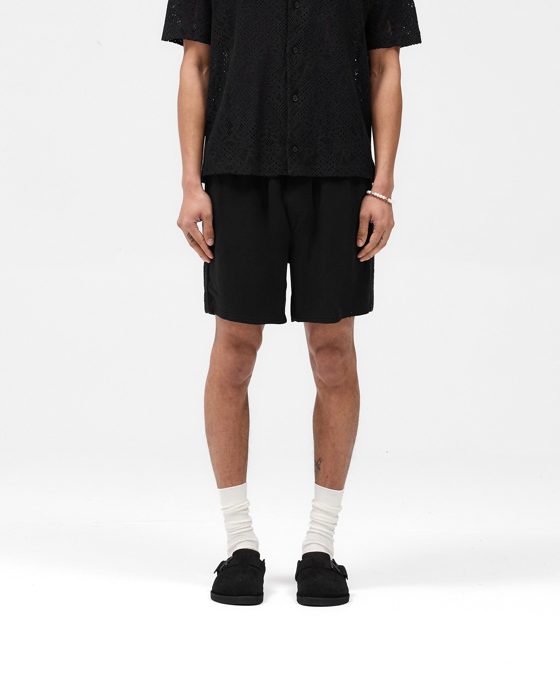 SS25 Knitted Panel Short - Black