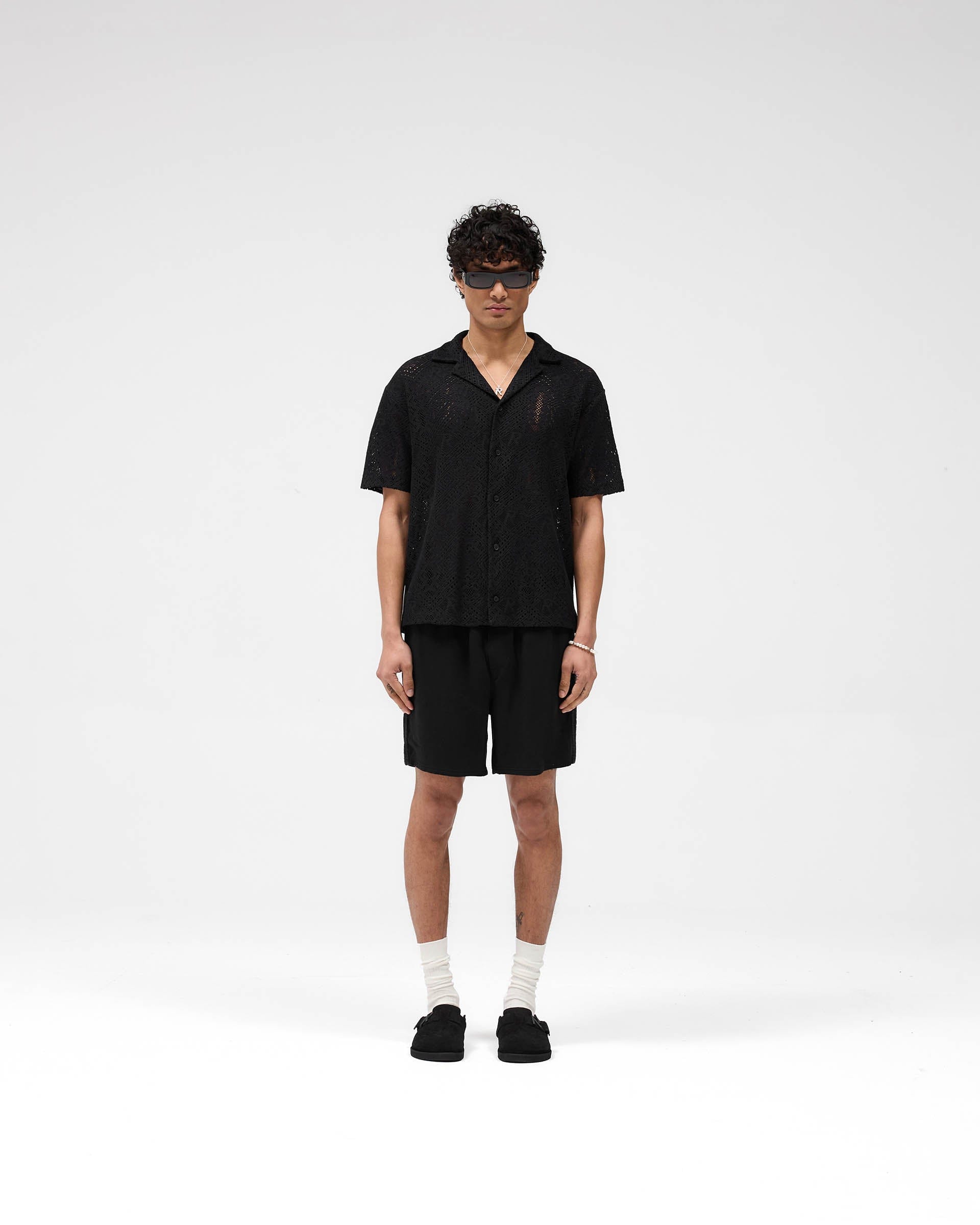 SS25 Knitted Panel Short - Black