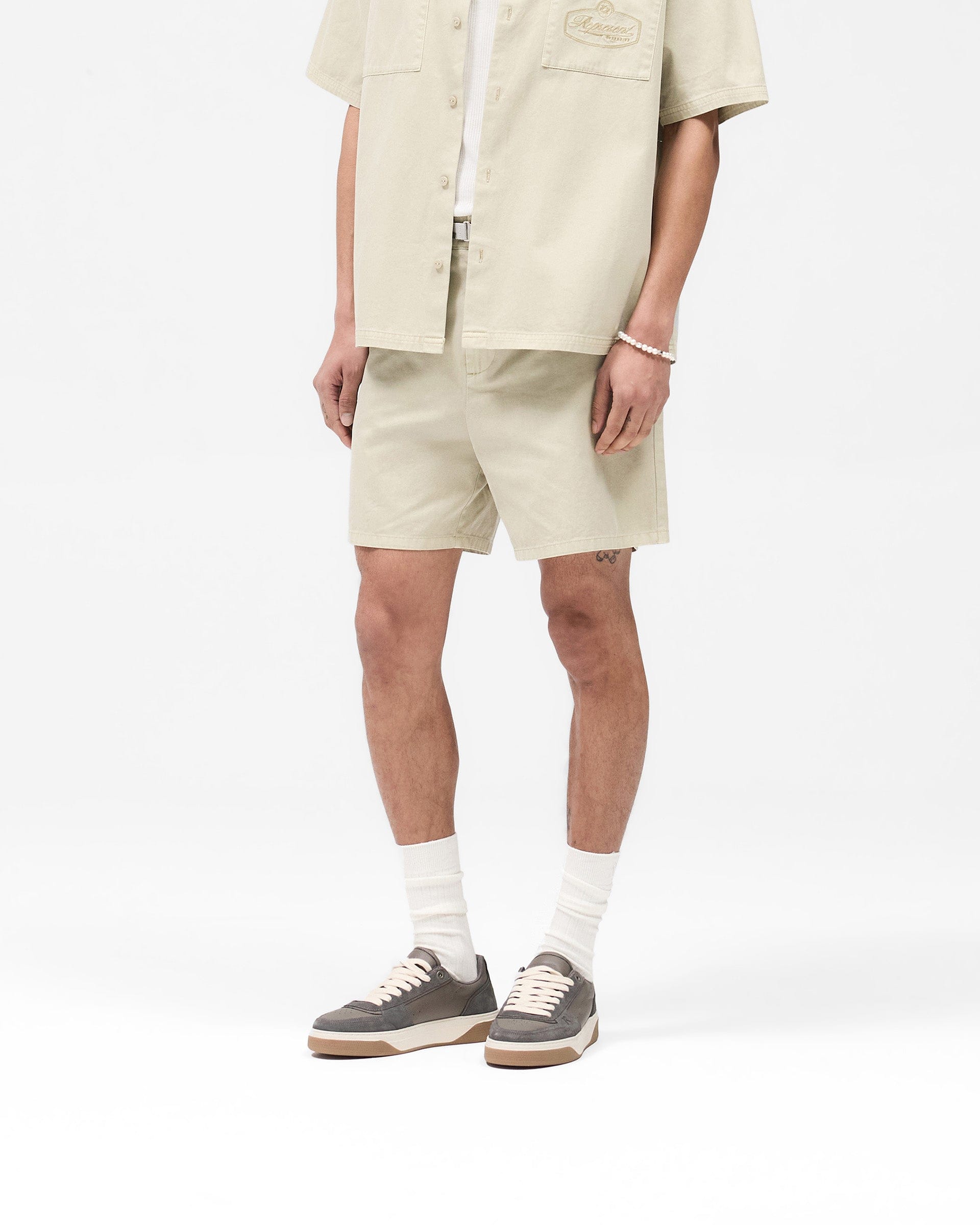 SS25 Cotton Tailored Short - Beige