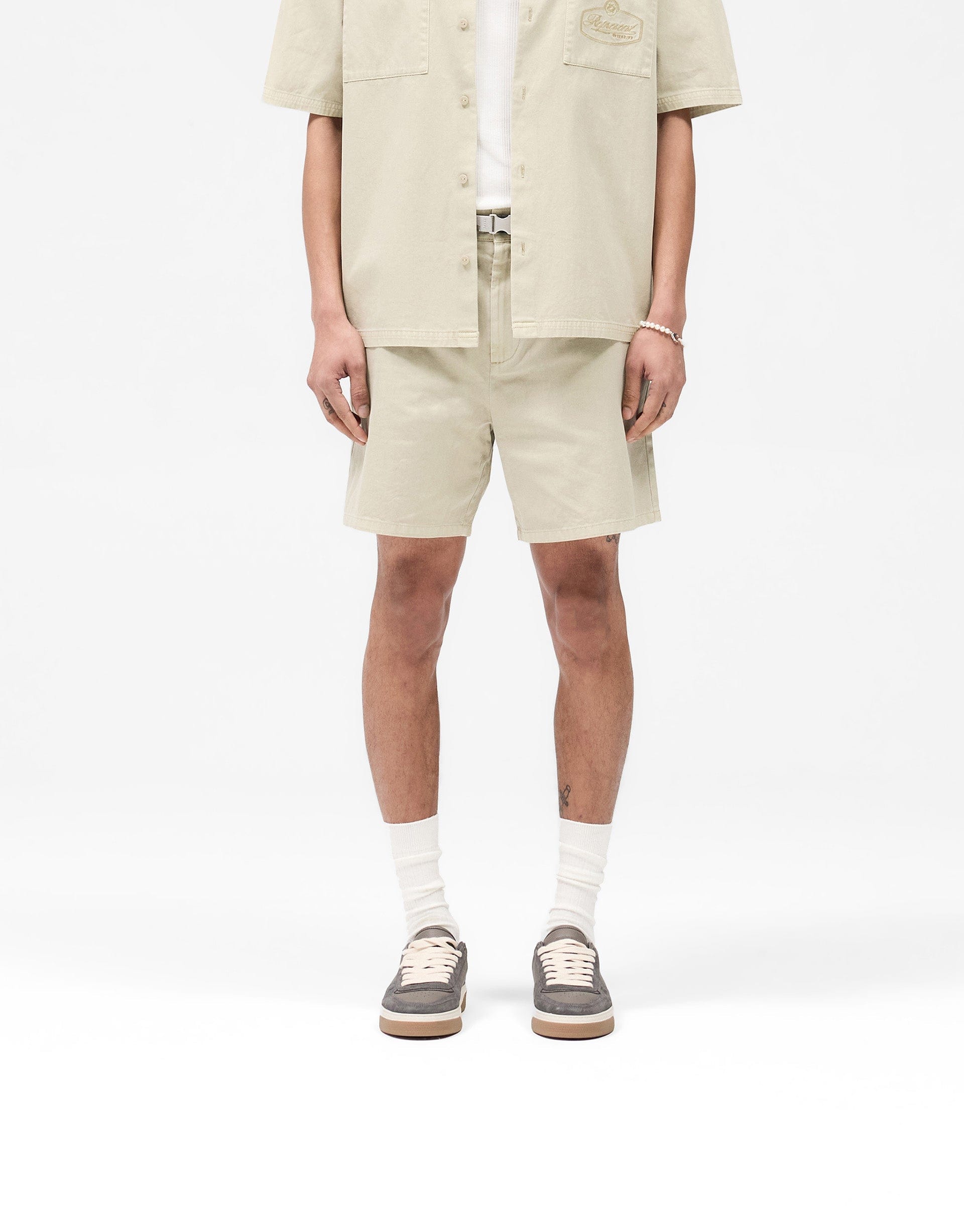 SS25 Cotton Tailored Short - Beige