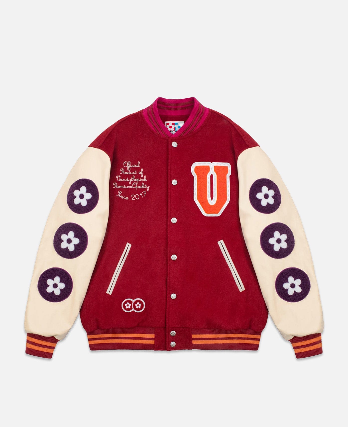 Vandy The Pink VA Vandy Varsity Jacket (Red)