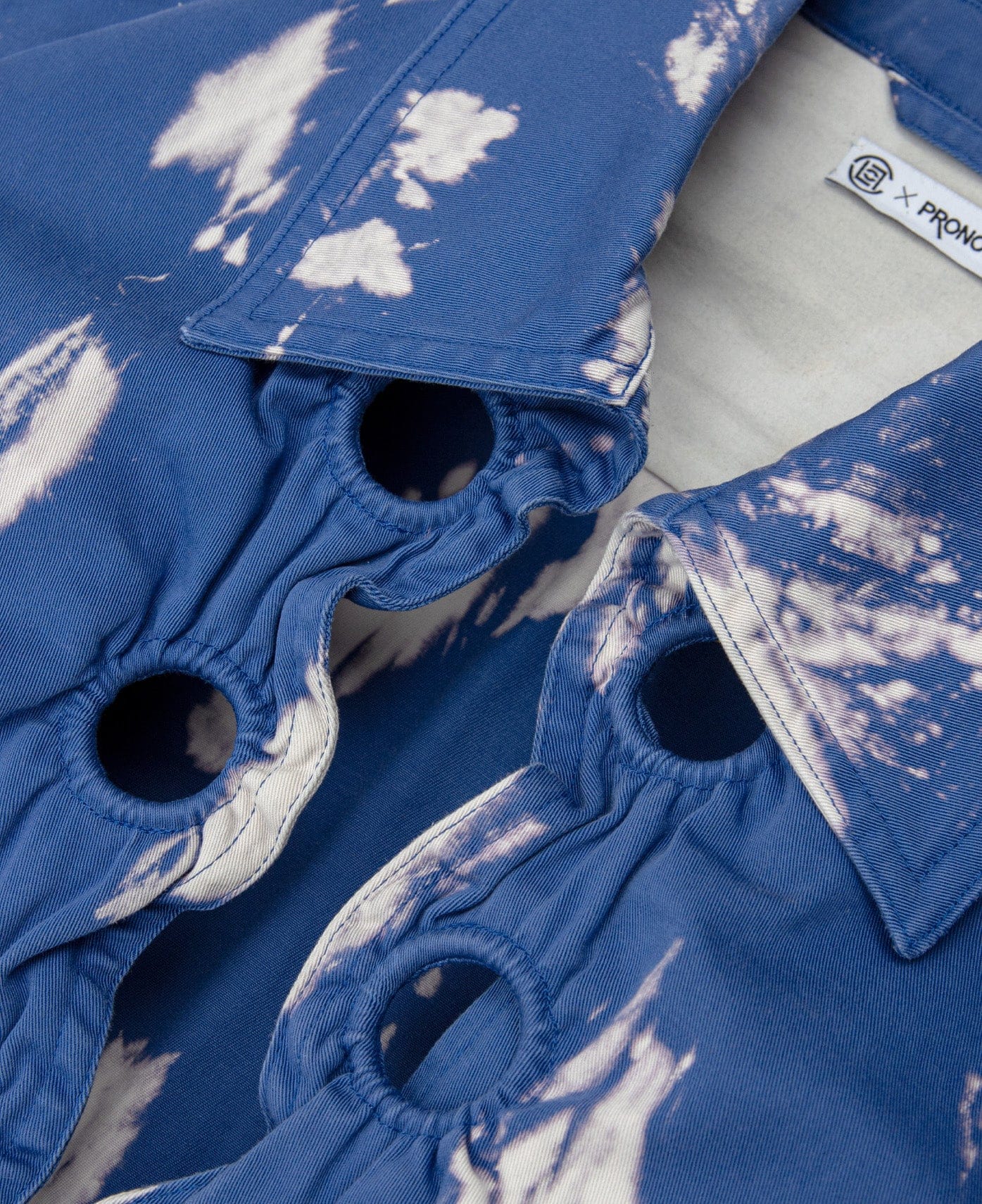 CLOT x Pronounce Bleached Color Work Jacket (Navy)