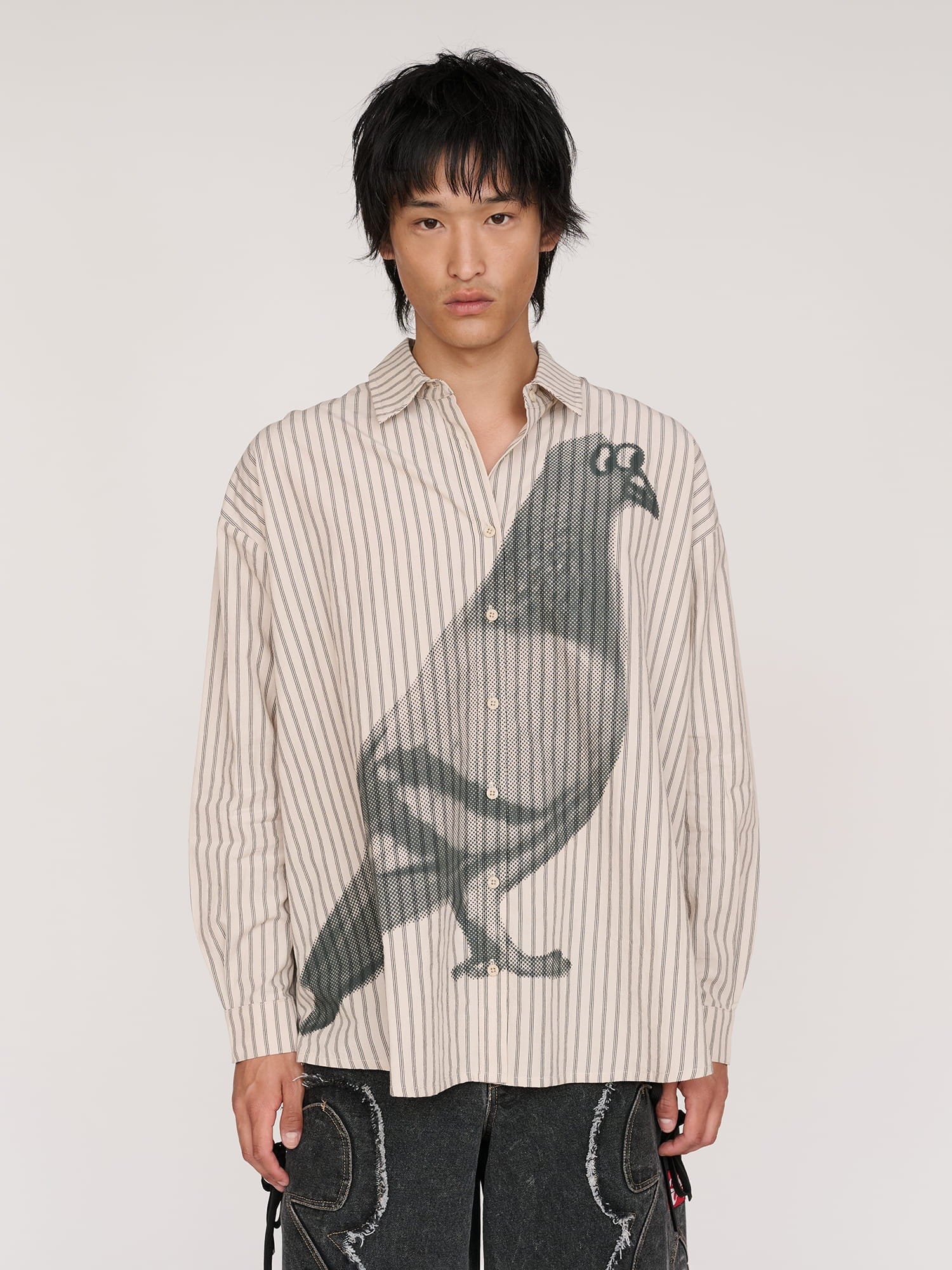Lazy Oaf Pigeon Striped Long Sleeve Shirt