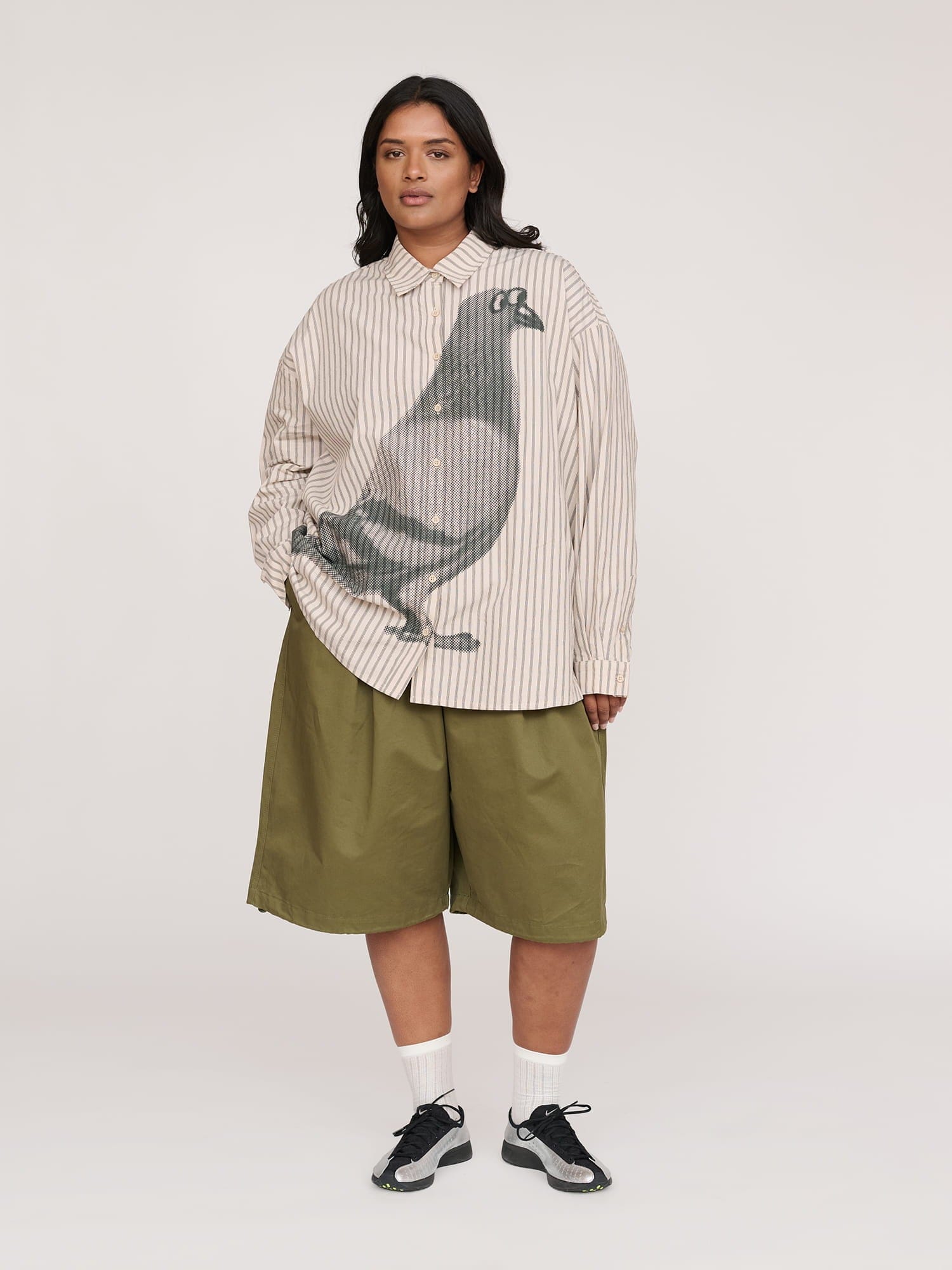 Lazy Oaf Pigeon Striped Long Sleeve Shirt