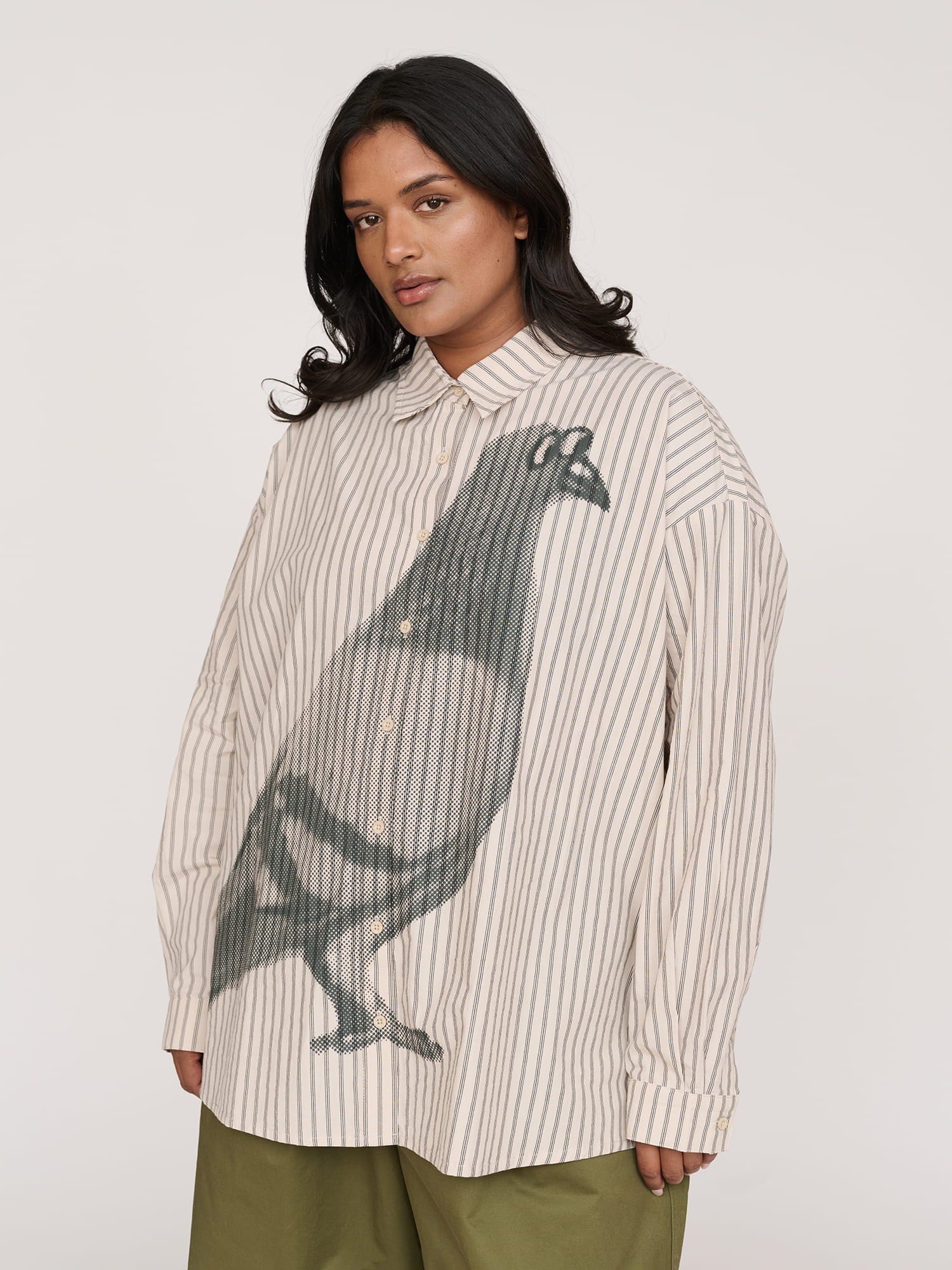 Lazy Oaf Pigeon Striped Long Sleeve Shirt