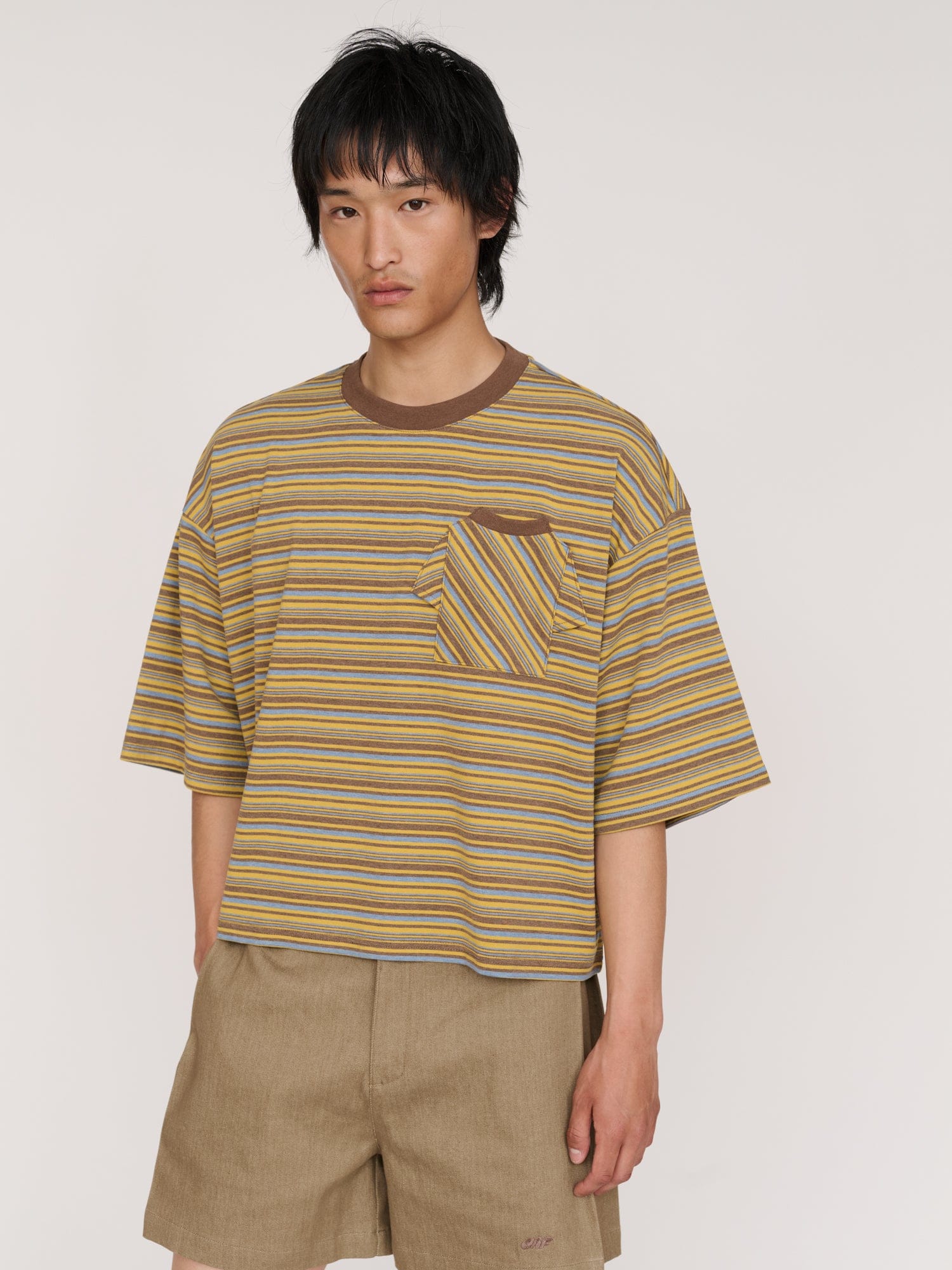 Lazy Oaf Tiny T-Shirt Stripe Boxy T - shirt