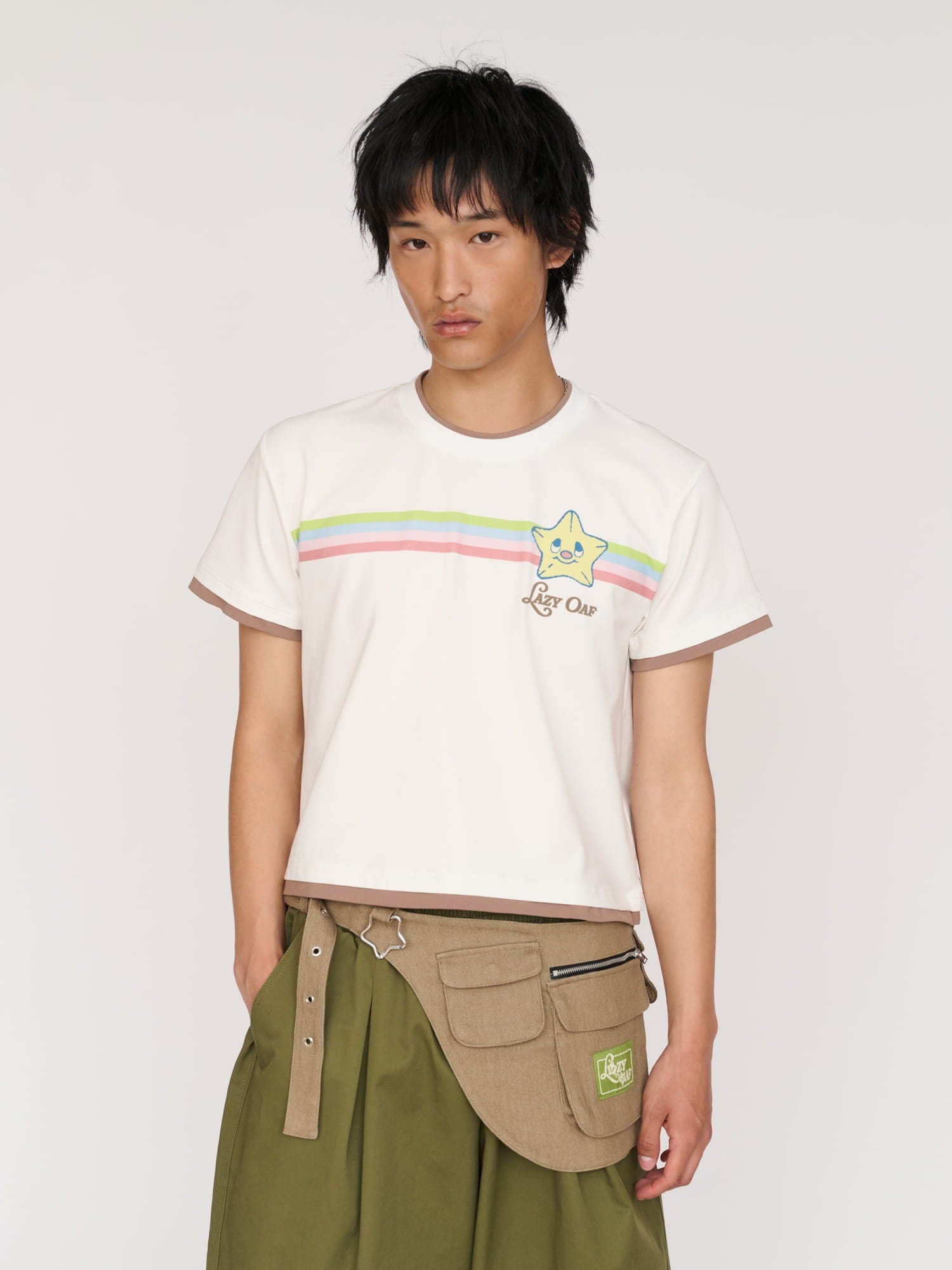 Lazy Oaf Stars & Stripes Fitted T - Shirt