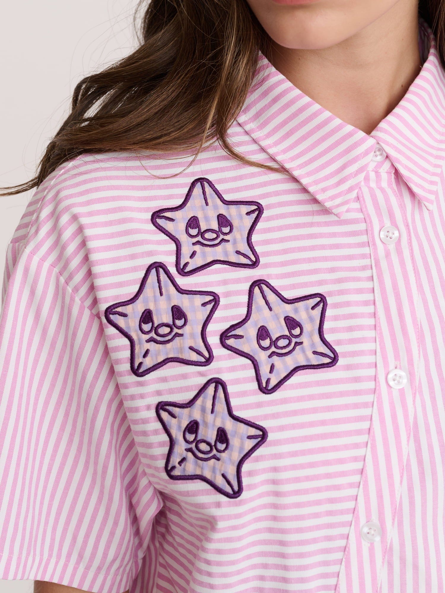 Lazy Oaf Wavy Pinstripe Shirt