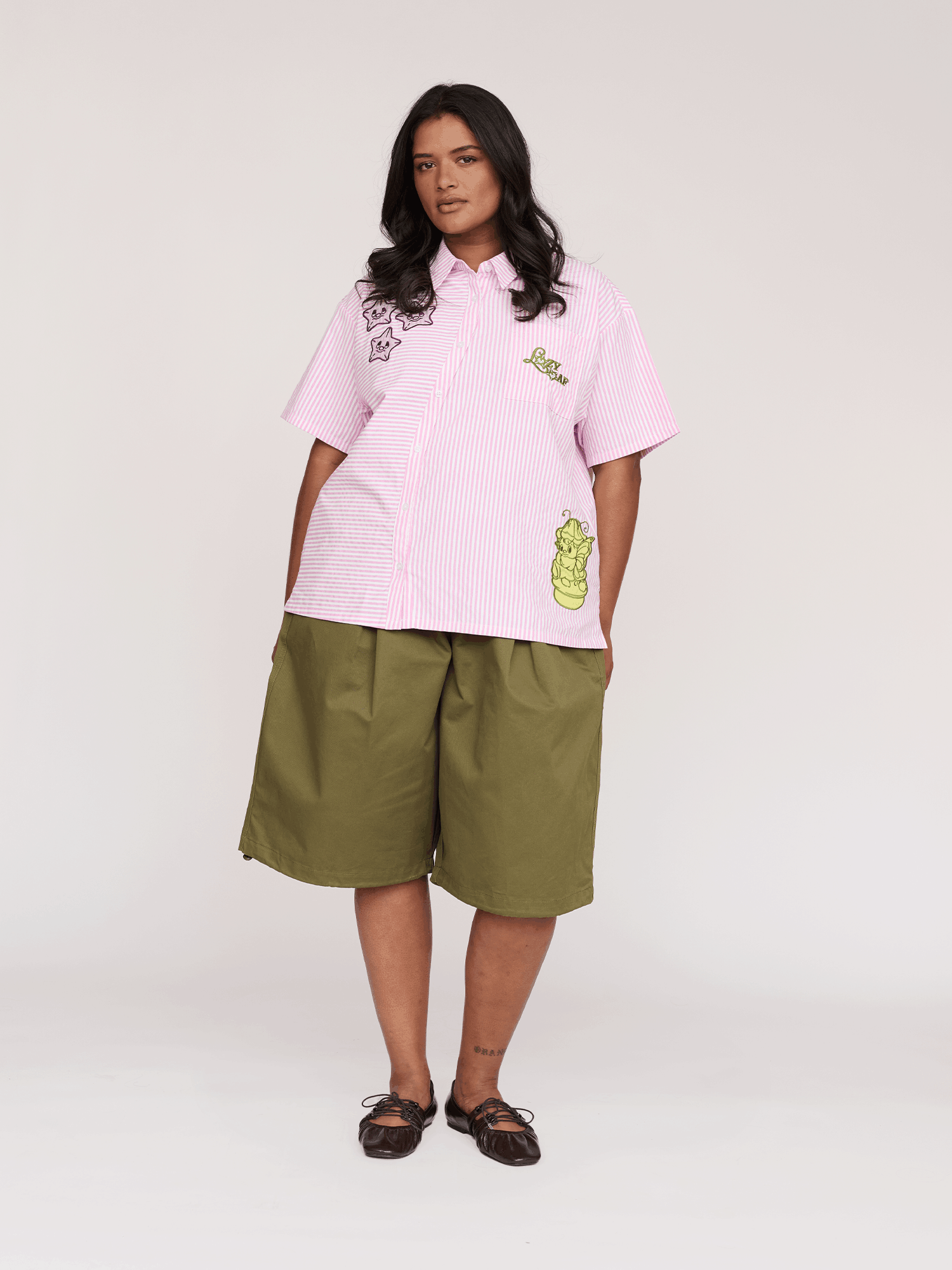 Lazy Oaf Wavy Pinstripe Shirt