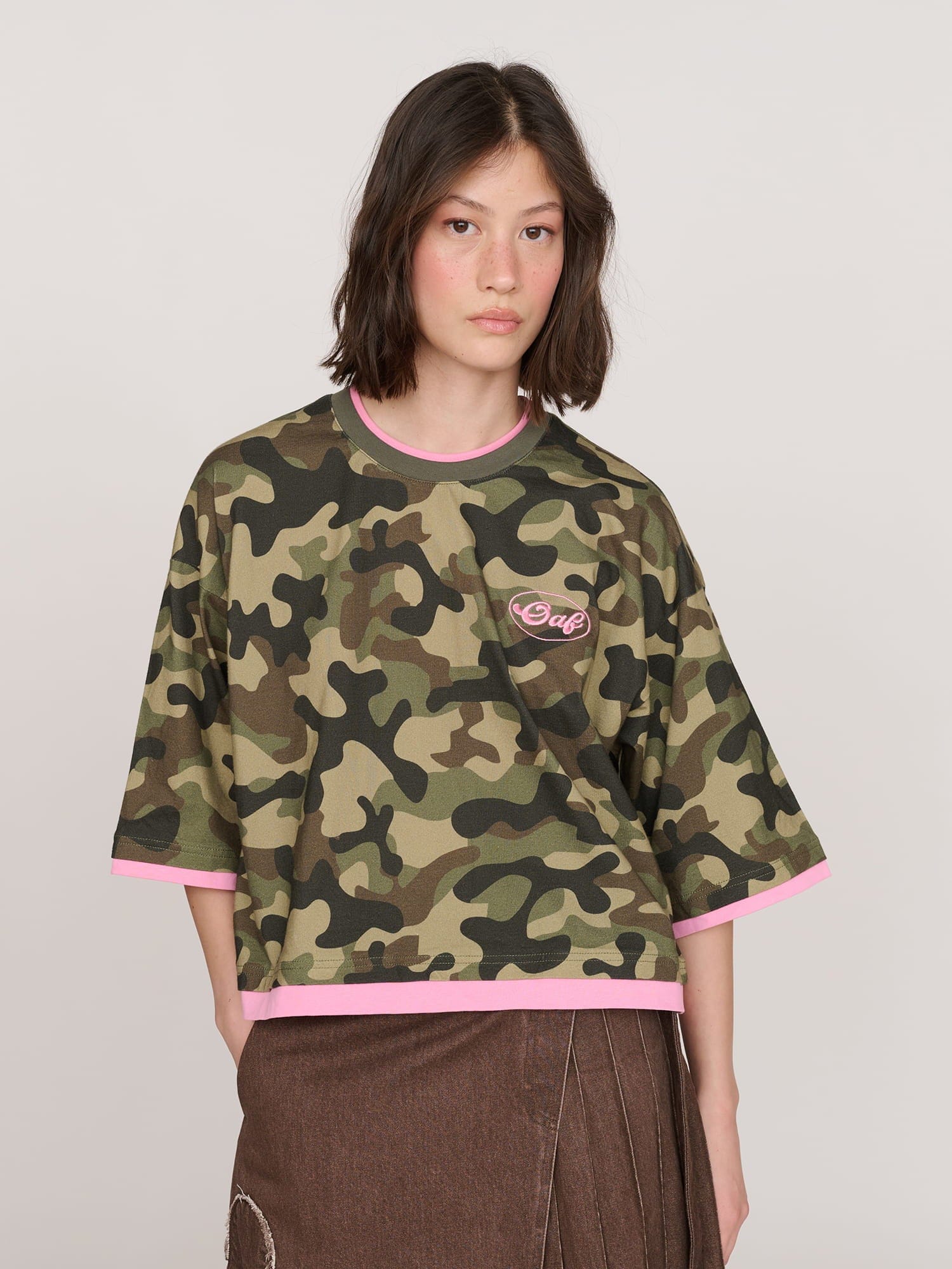 Lazy Oaf Hideout Camo Boxy T - shirt