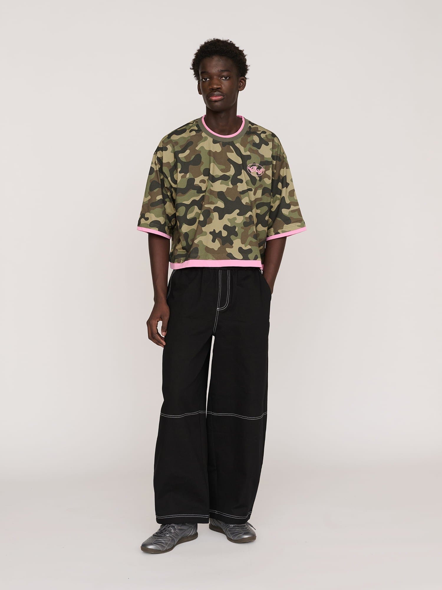 Lazy Oaf Hideout Camo Boxy T - shirt