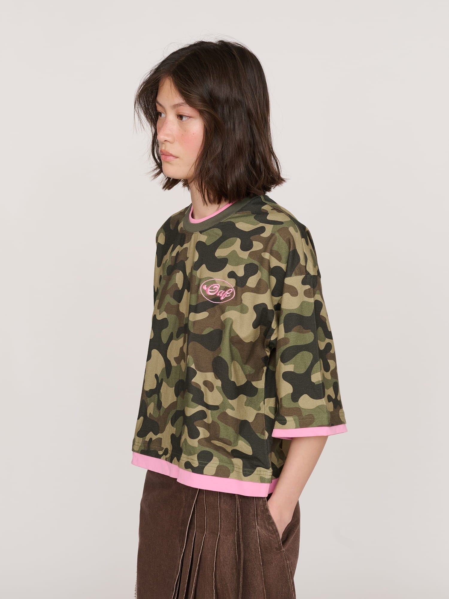 Lazy Oaf Hideout Camo Boxy T - shirt