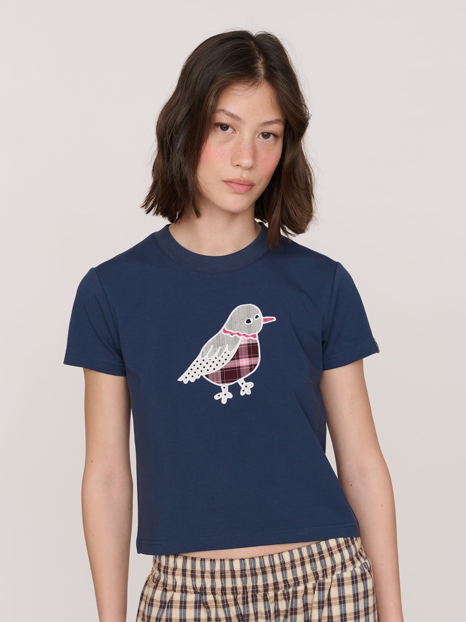 Lazy Oaf Applique Pigeon T - shirt