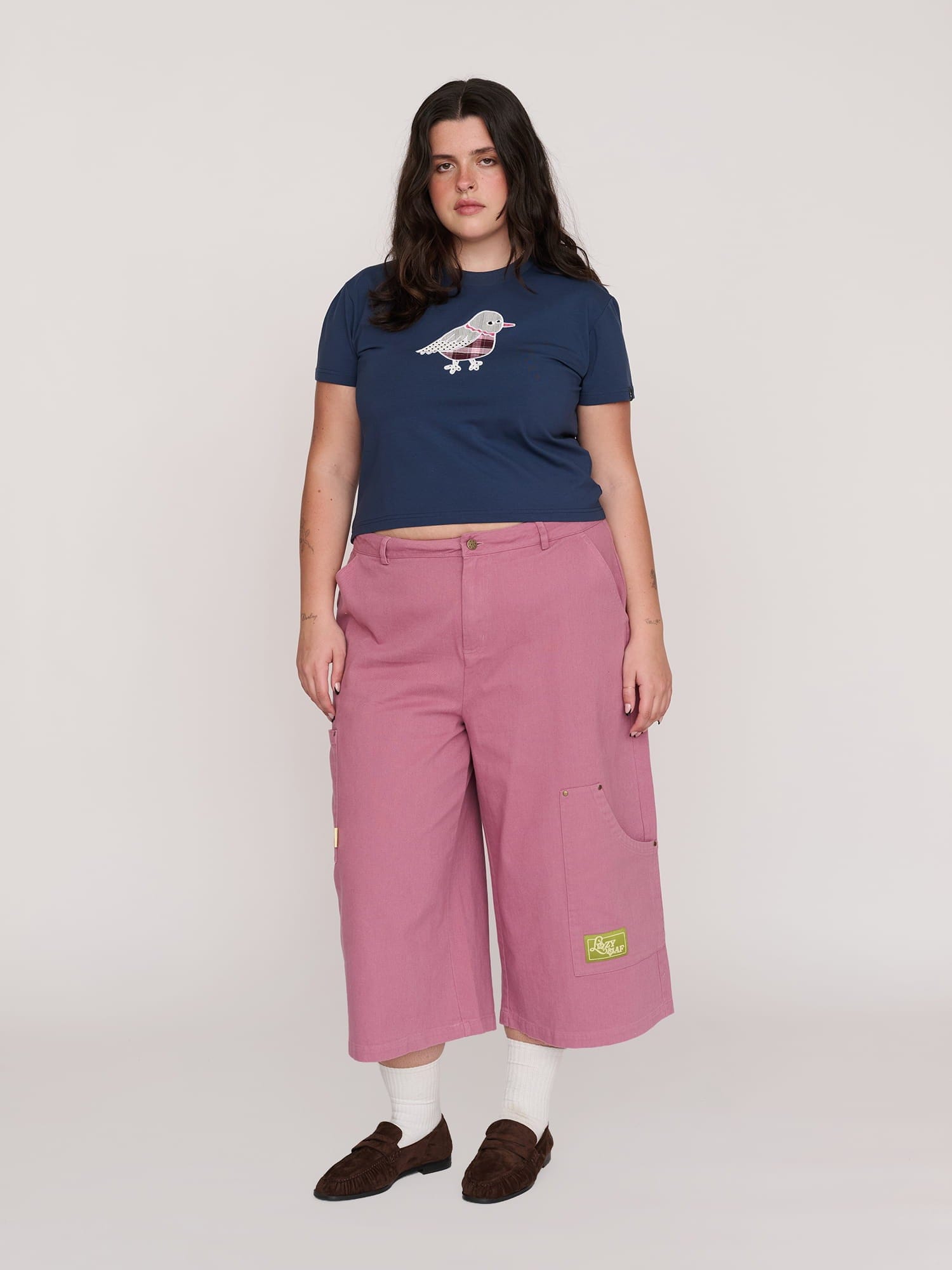 Lazy Oaf Applique Pigeon T - shirt