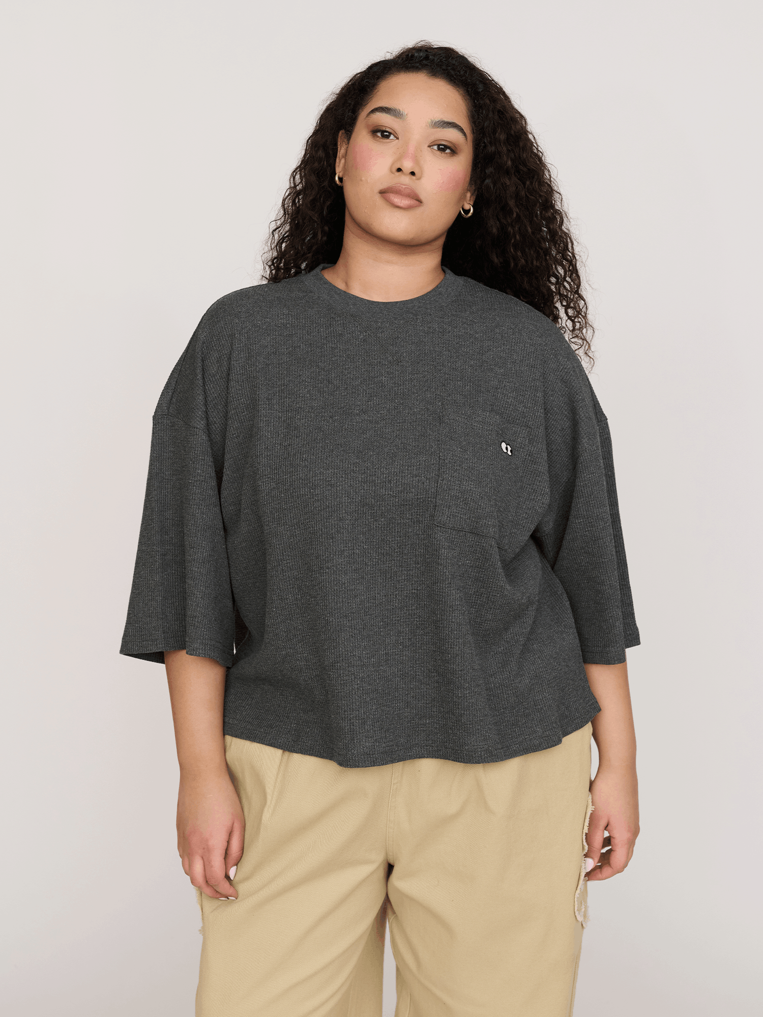 Lazy Oaf Boxy Waffle T - shirt