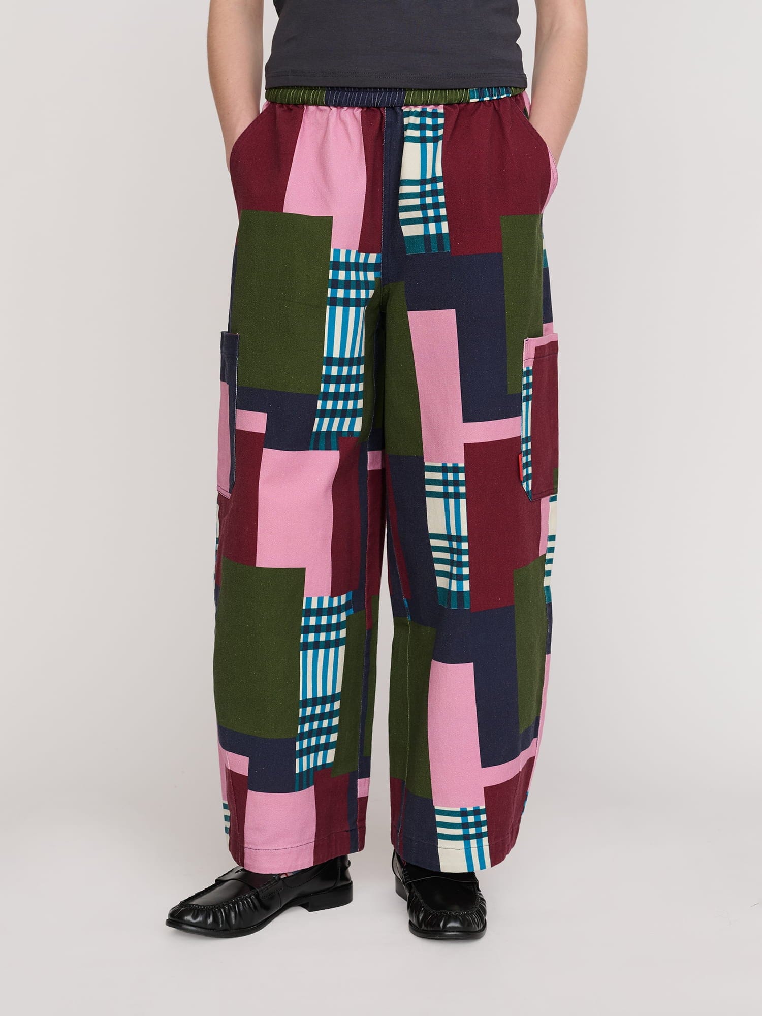 Lazy Oaf Bev Patched Up Barrel Trousers