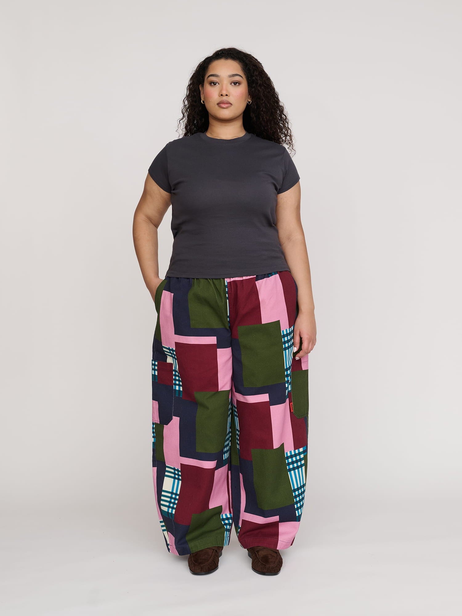Lazy Oaf Bev Patched Up Barrel Trousers