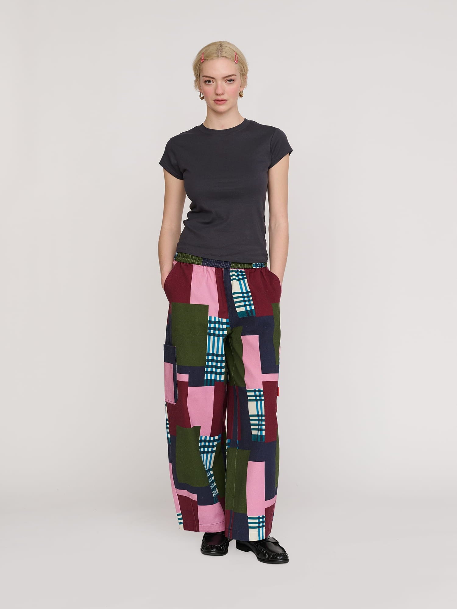 Lazy Oaf Bev Patched Up Barrel Trousers