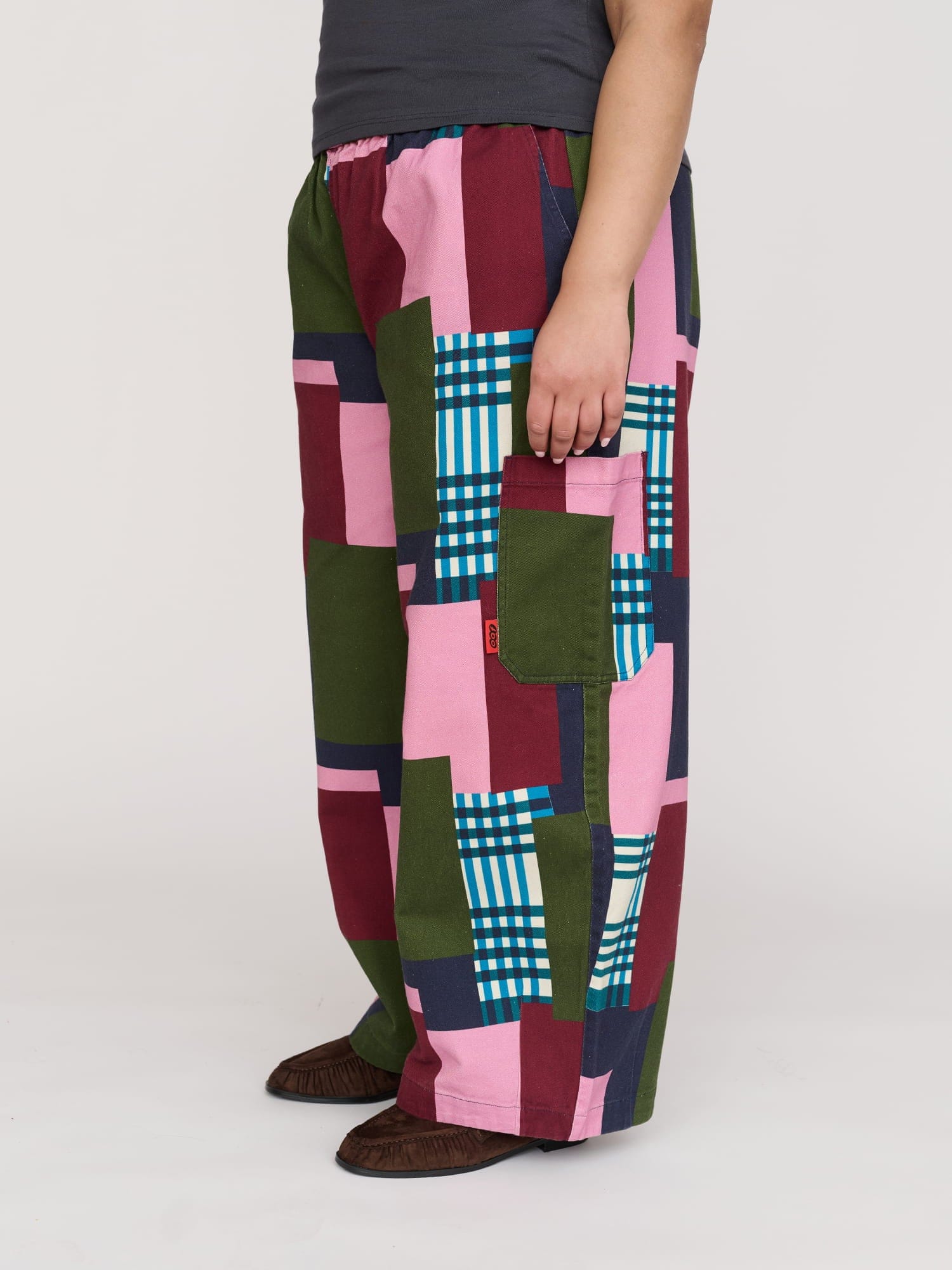 Lazy Oaf Bev Patched Up Barrel Trousers