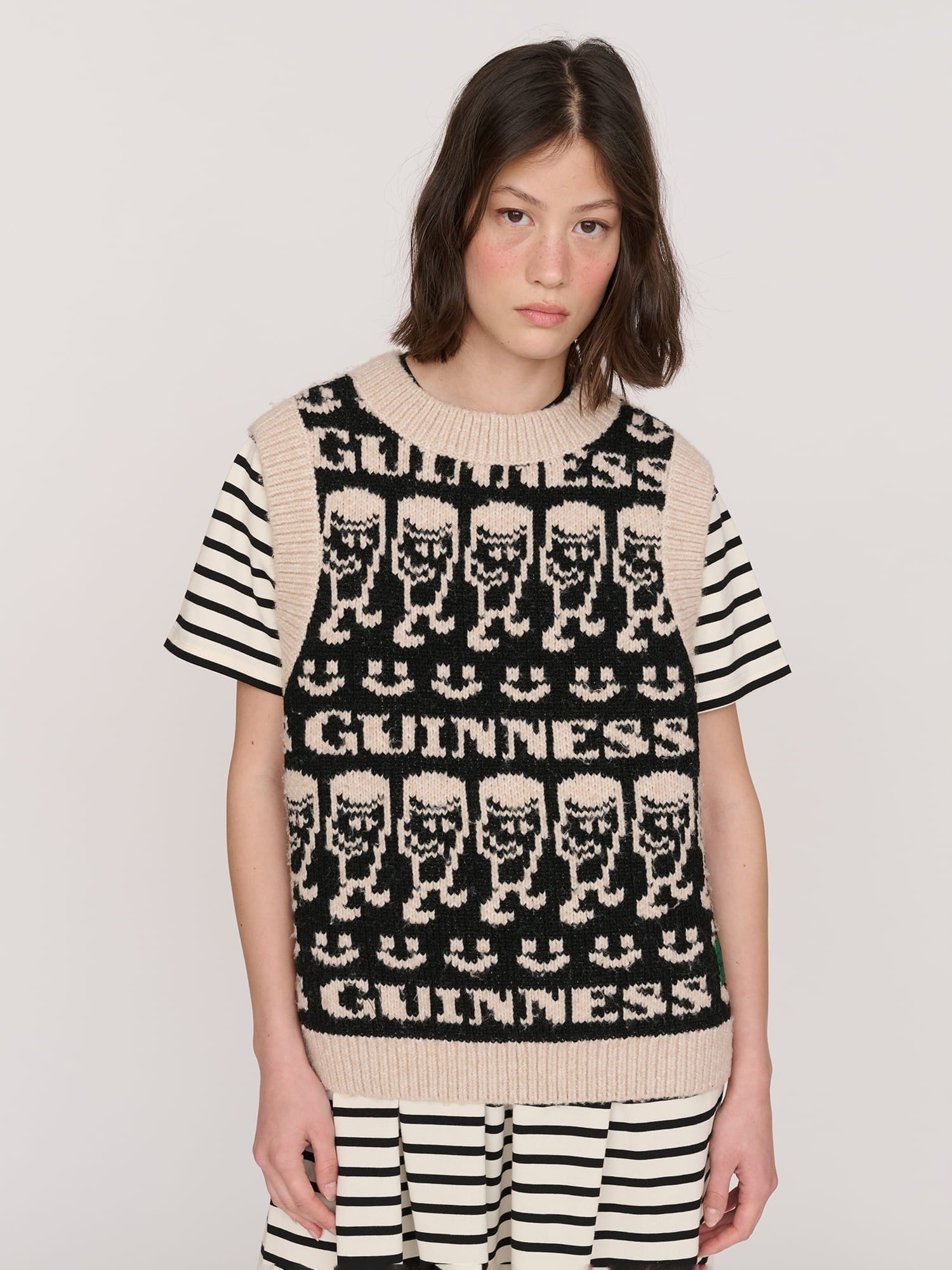 Lazy Oaf Guinness x Lazy Oaf Emotions Knitted Vest