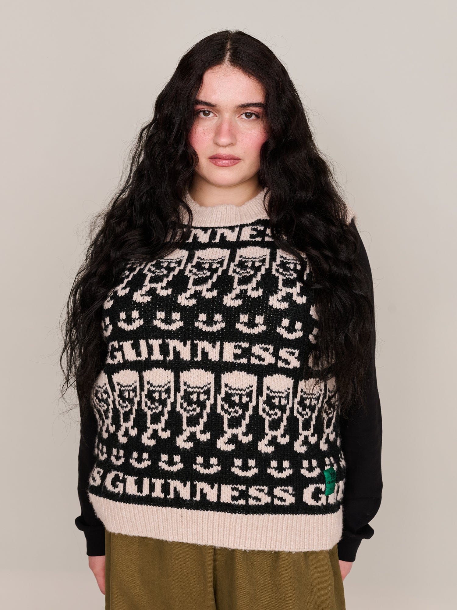 Lazy Oaf Guinness x Lazy Oaf Emotions Knitted Vest
