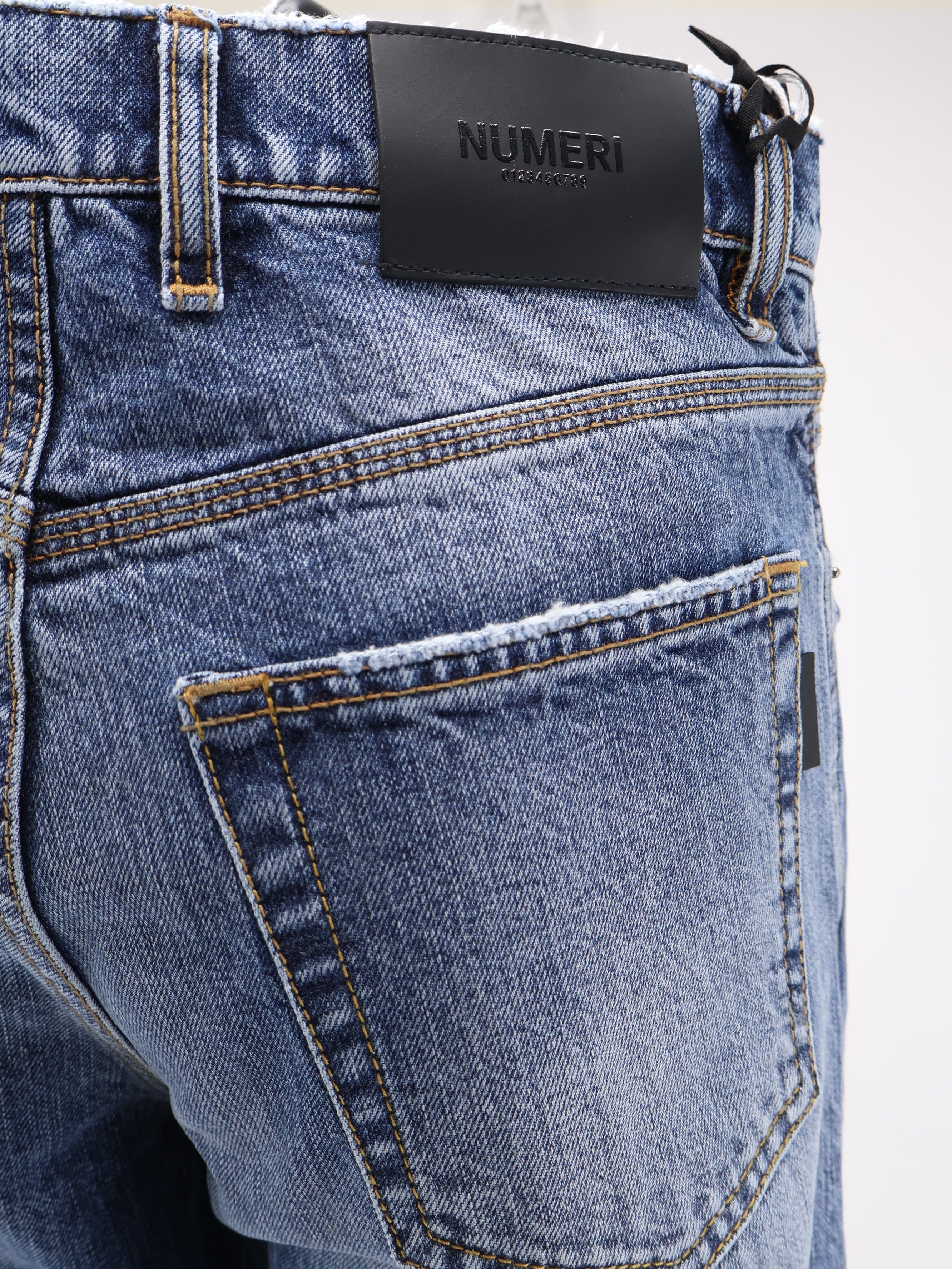 Numeri 123456789 Blue denim jeans