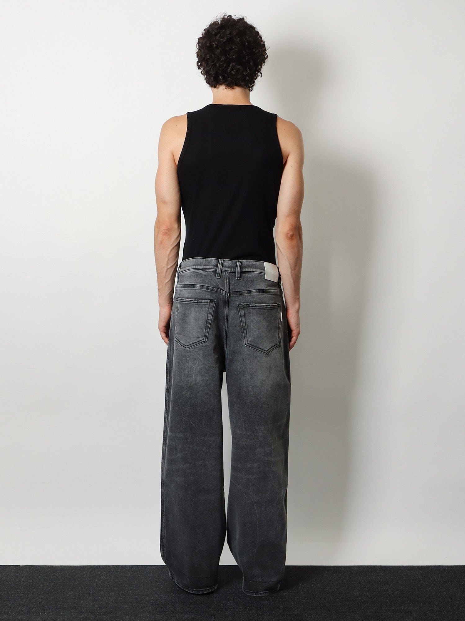 Numeri 123456789 Grey denim trousers